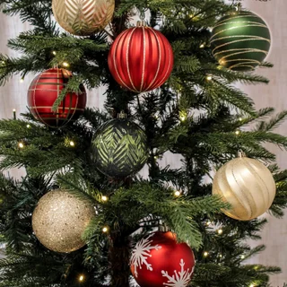 SHATTER RESISTANT ORNAMENTS 18-COUNT