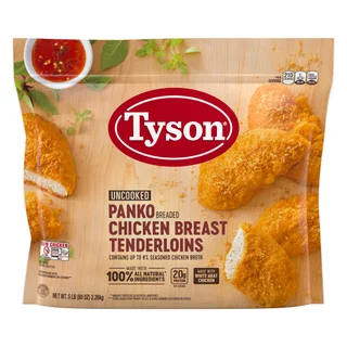 Tyson Panko Breaded Chicken Breast Tenderloins, 5 lbs