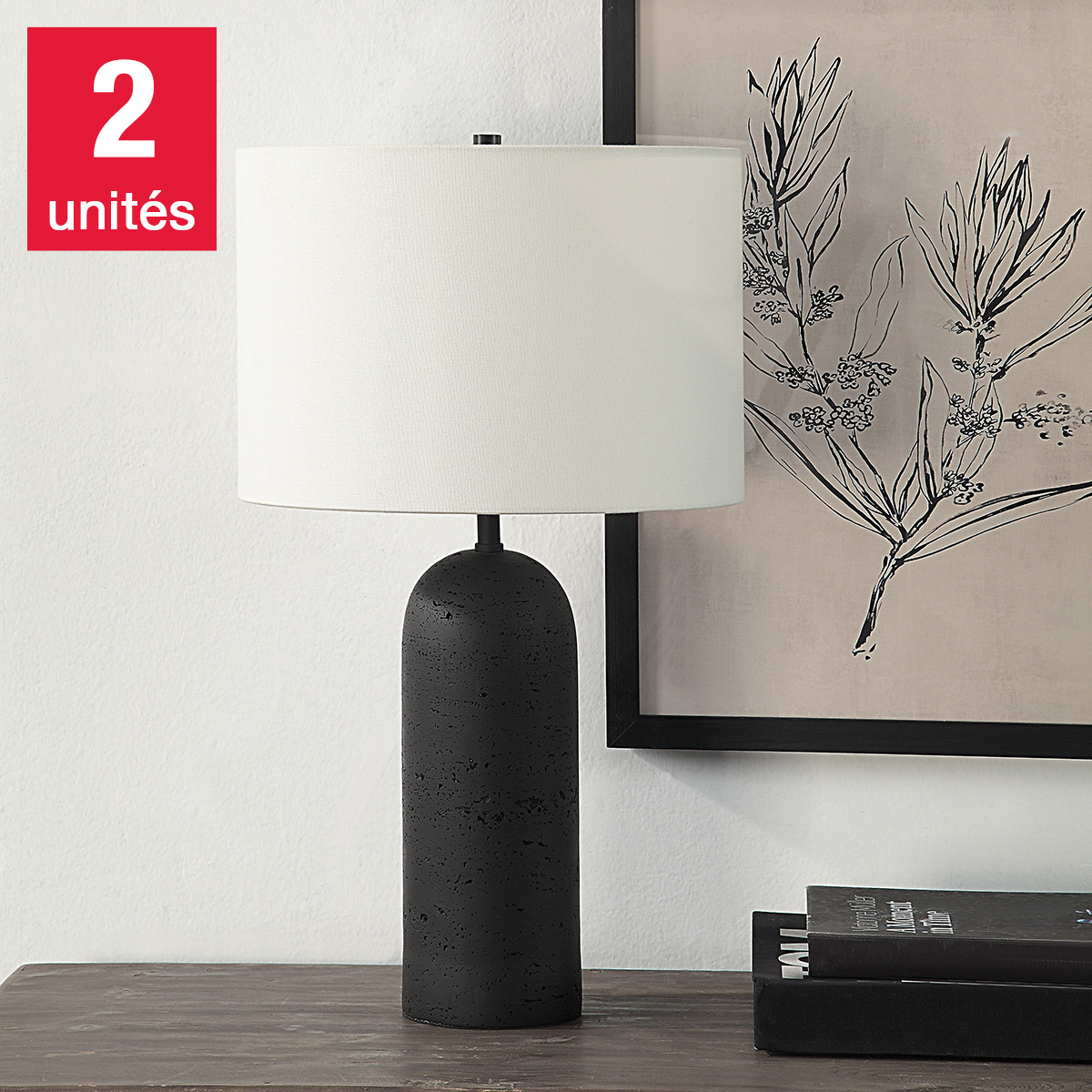 Augusta - Ensemble de 2 lampes de table