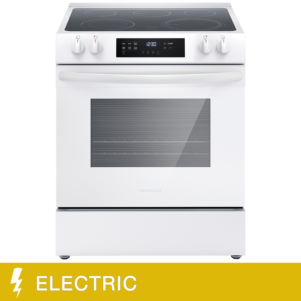 Frigidaire 30 in 5.3 cu ft. Electric 5-Burner Range with Even Baking Technology