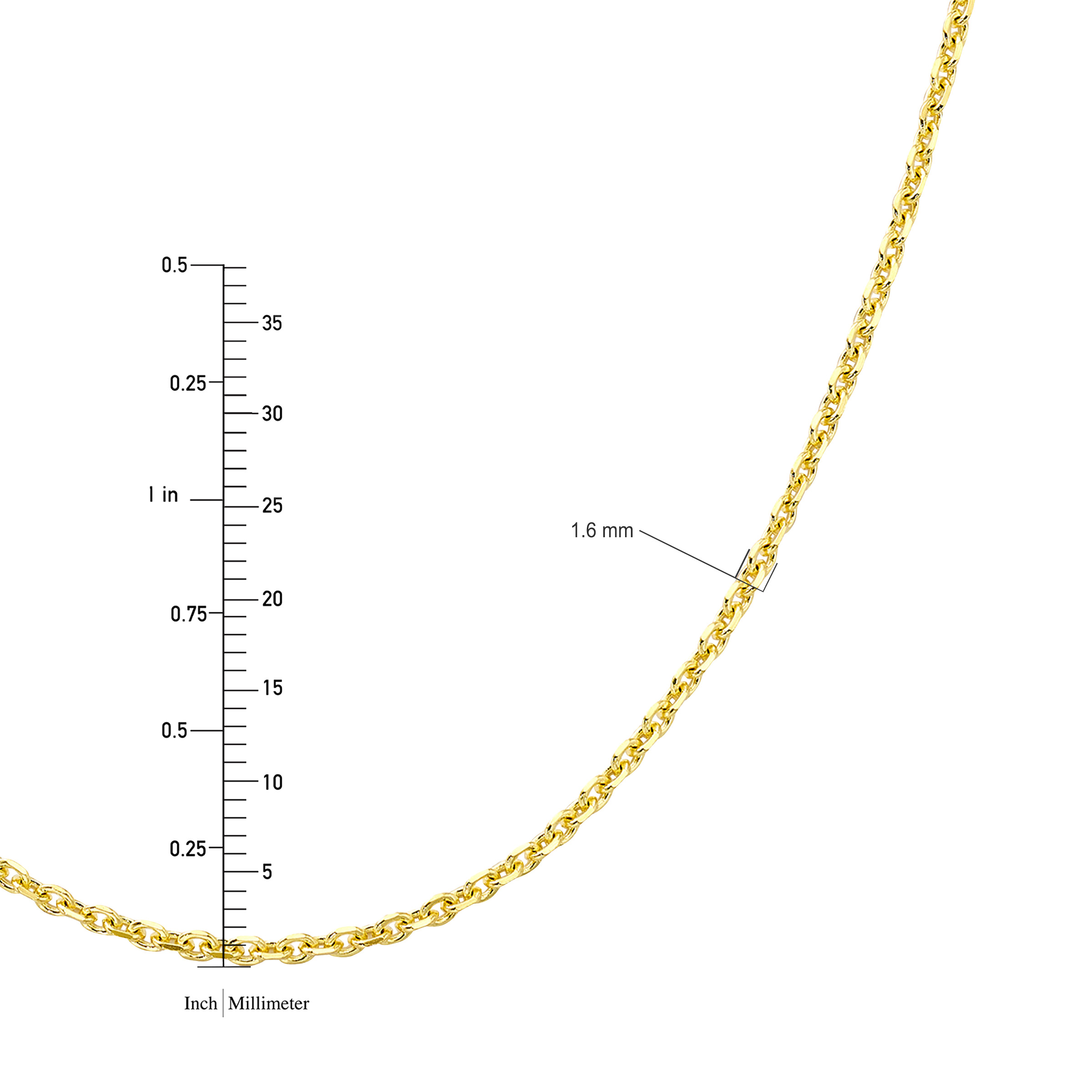 Noriko.I✾14kgf 14kt Yellow Gold Cable Chain | Costco