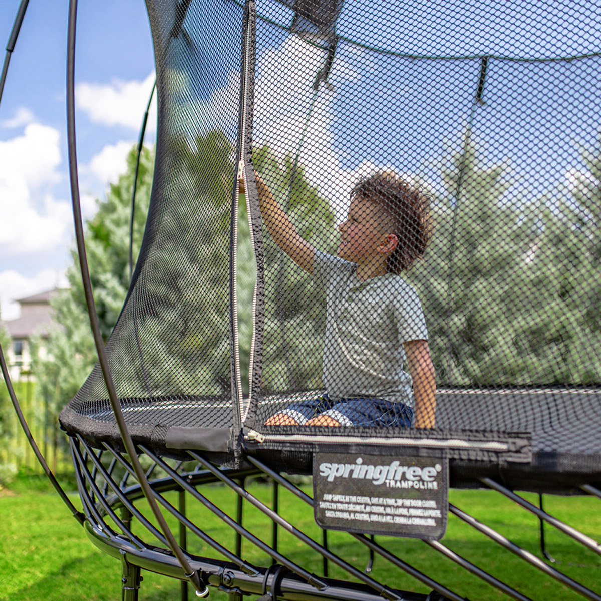 Springfree 11 x 13 ft. Jumbo Rectangle Trampoline Bundle | Costco