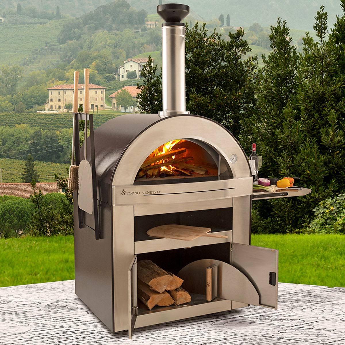 Forno Venetzia Torino 510C Outdoor Wood Burning Pizza Oven 