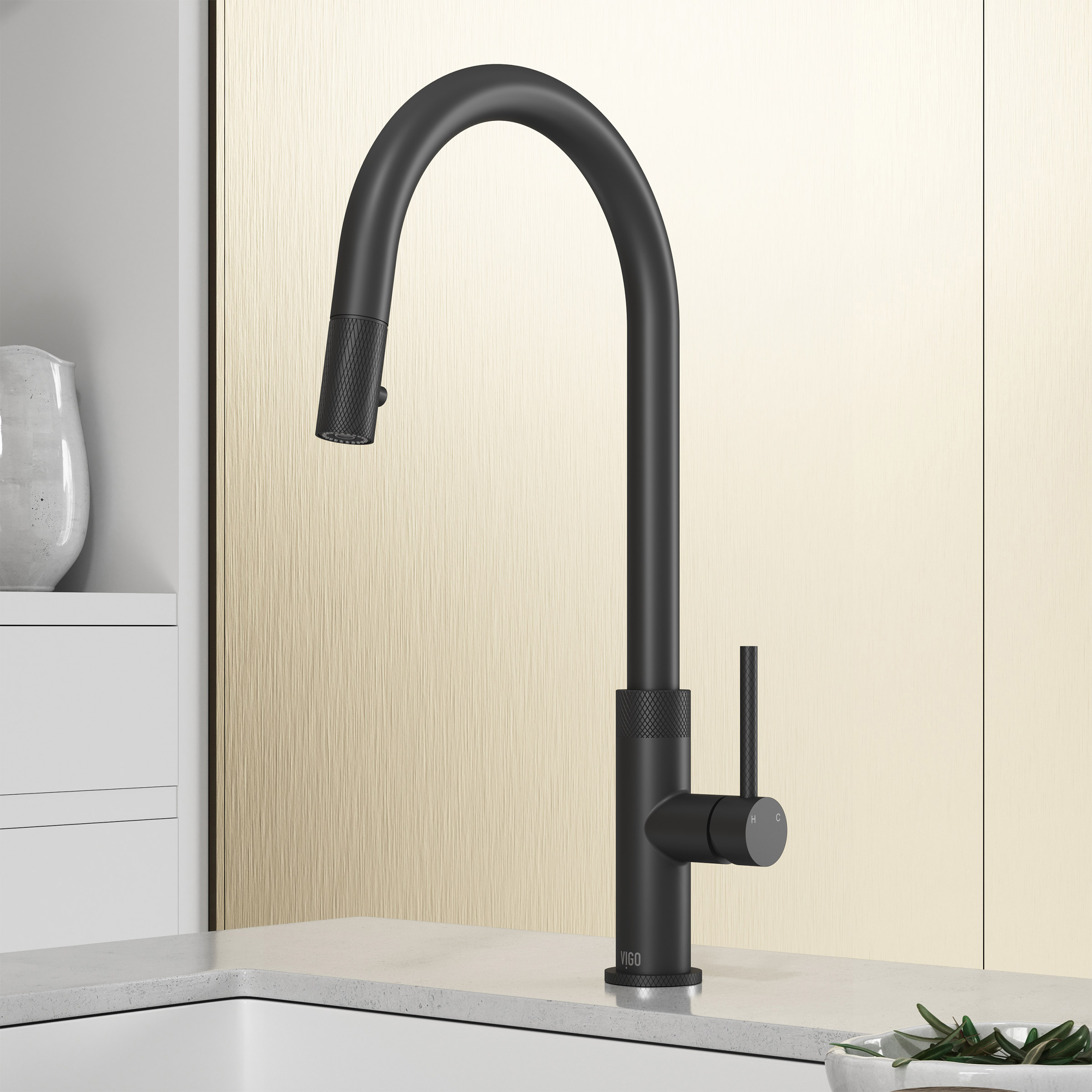 VIGO Bristol Single Handle Kitchen Faucet