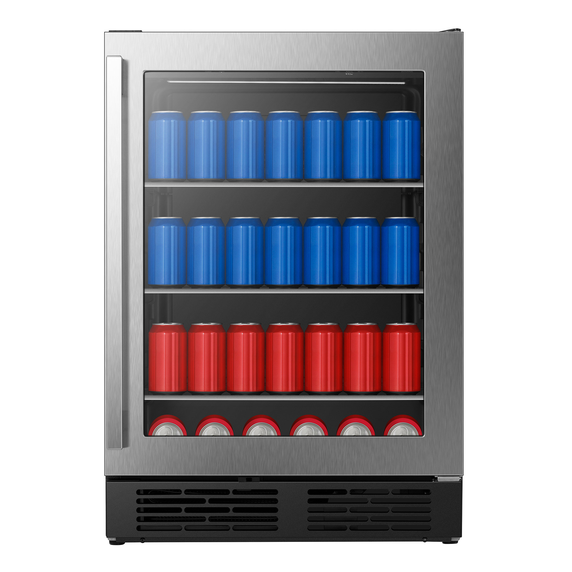 Hisense 5.4 cu. ft. 164-can Stainless Steel Built-in or Freestanding Beverage Center with Wi-Fi Connectivity