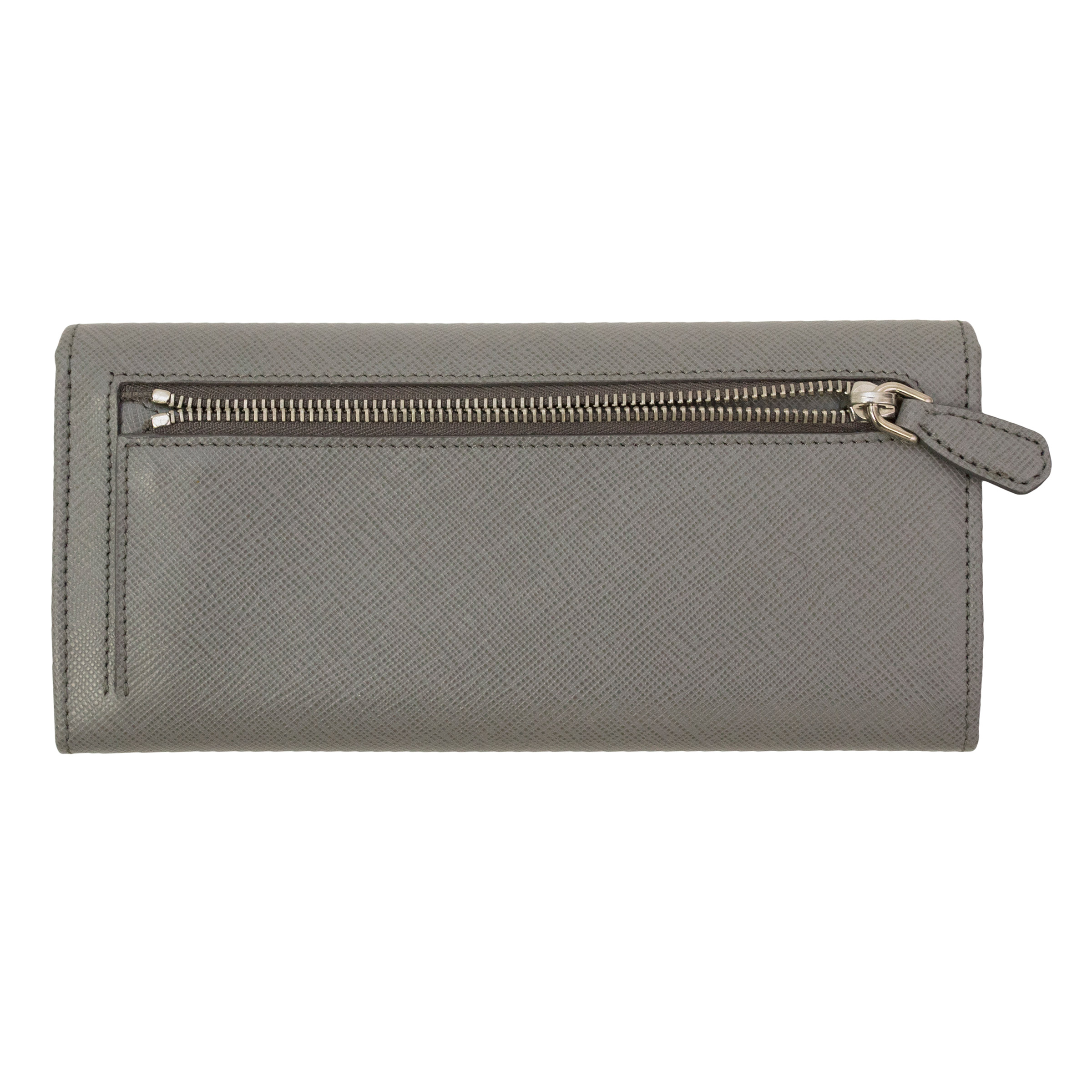 Prada Leather Continental Wallet, Marmo | Costco