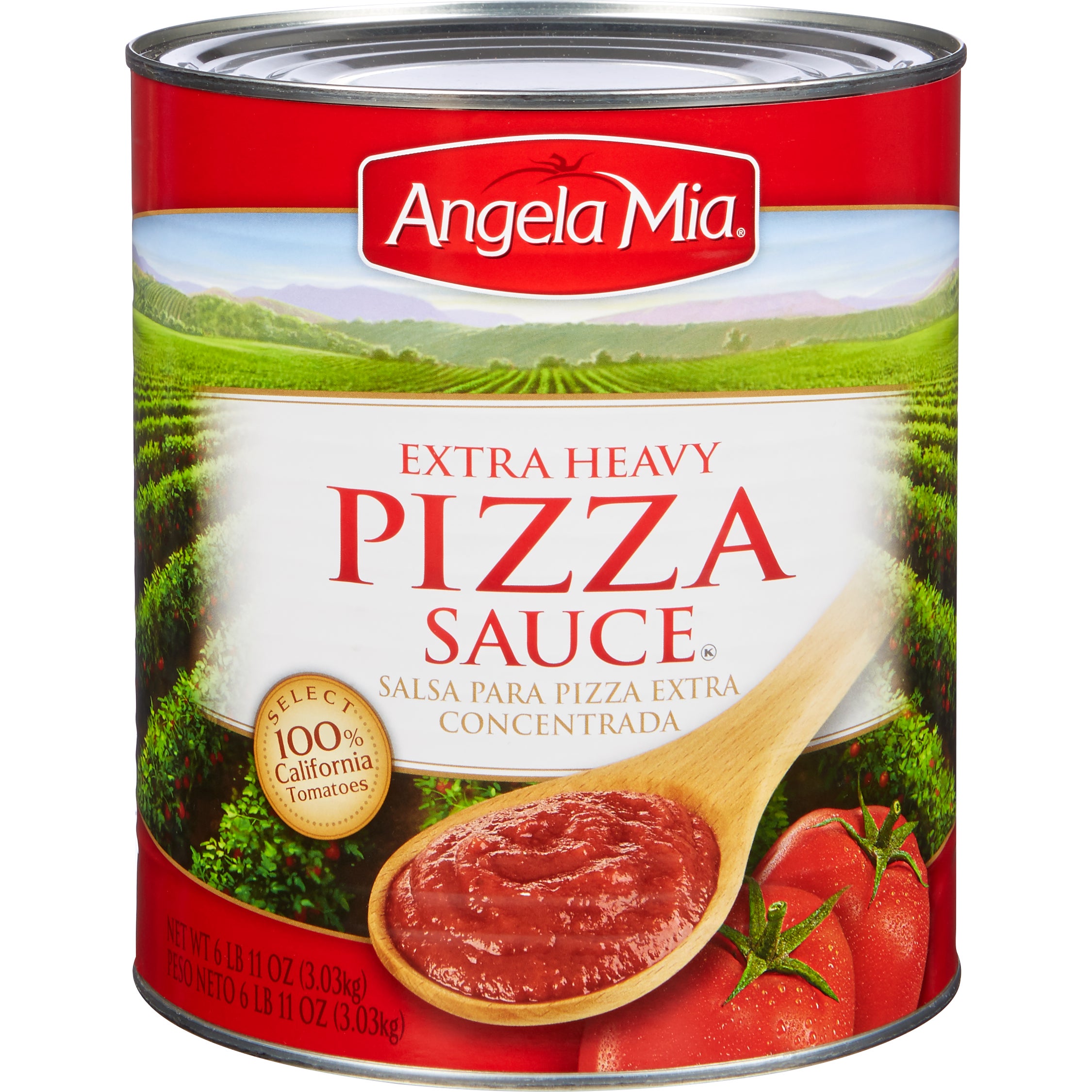 ANGELA MIA Extra Heavy Pizza Sauce, #10 Can, 6/104 oz.