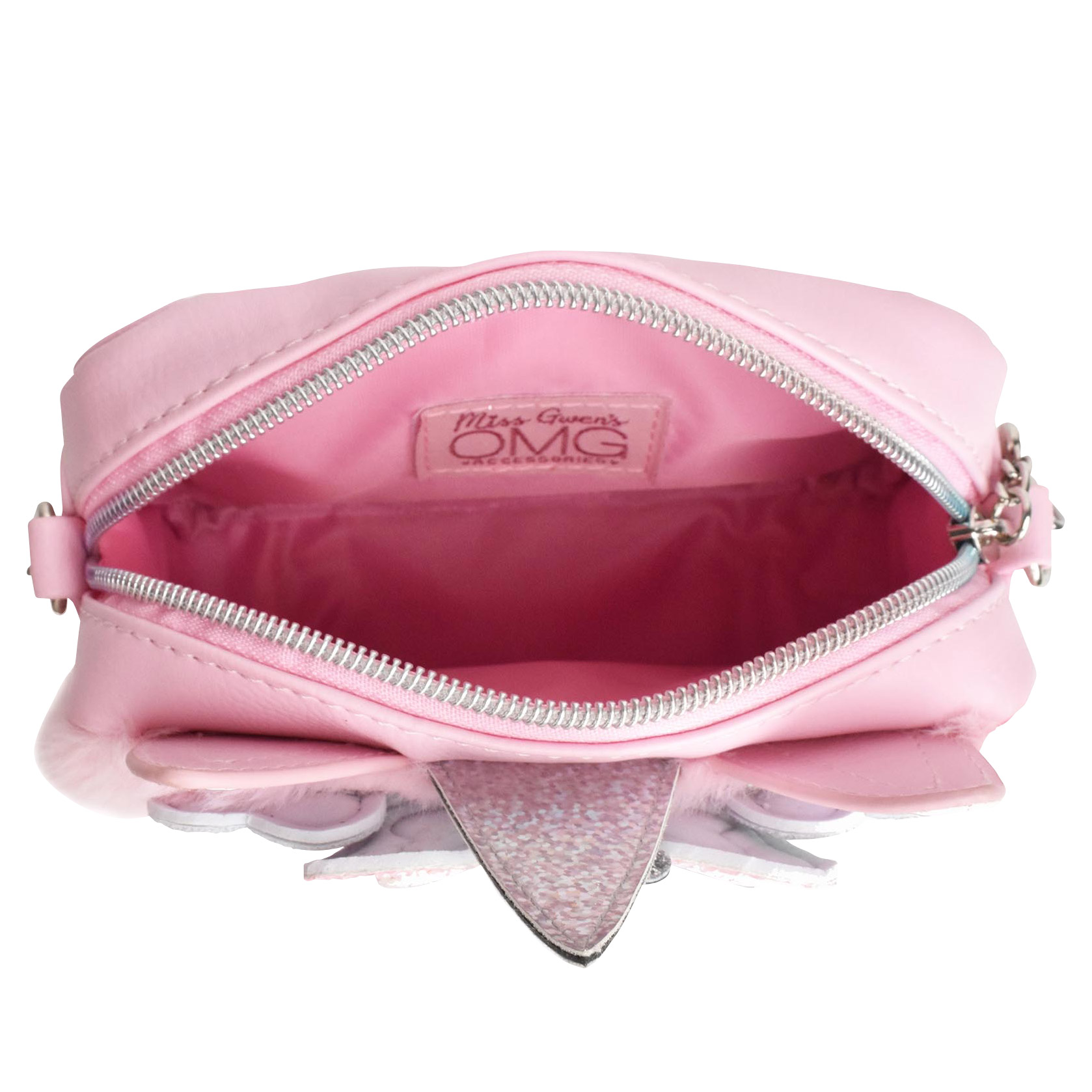 OMG Accessories Miss Gwen Unicorn Pink Plush Crossbody Bag | Costco