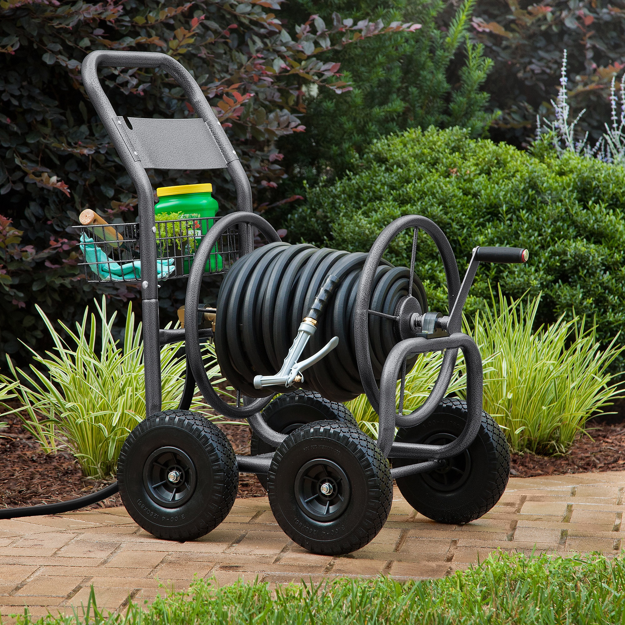 Liberty Garden Four Wheel Hose Cart