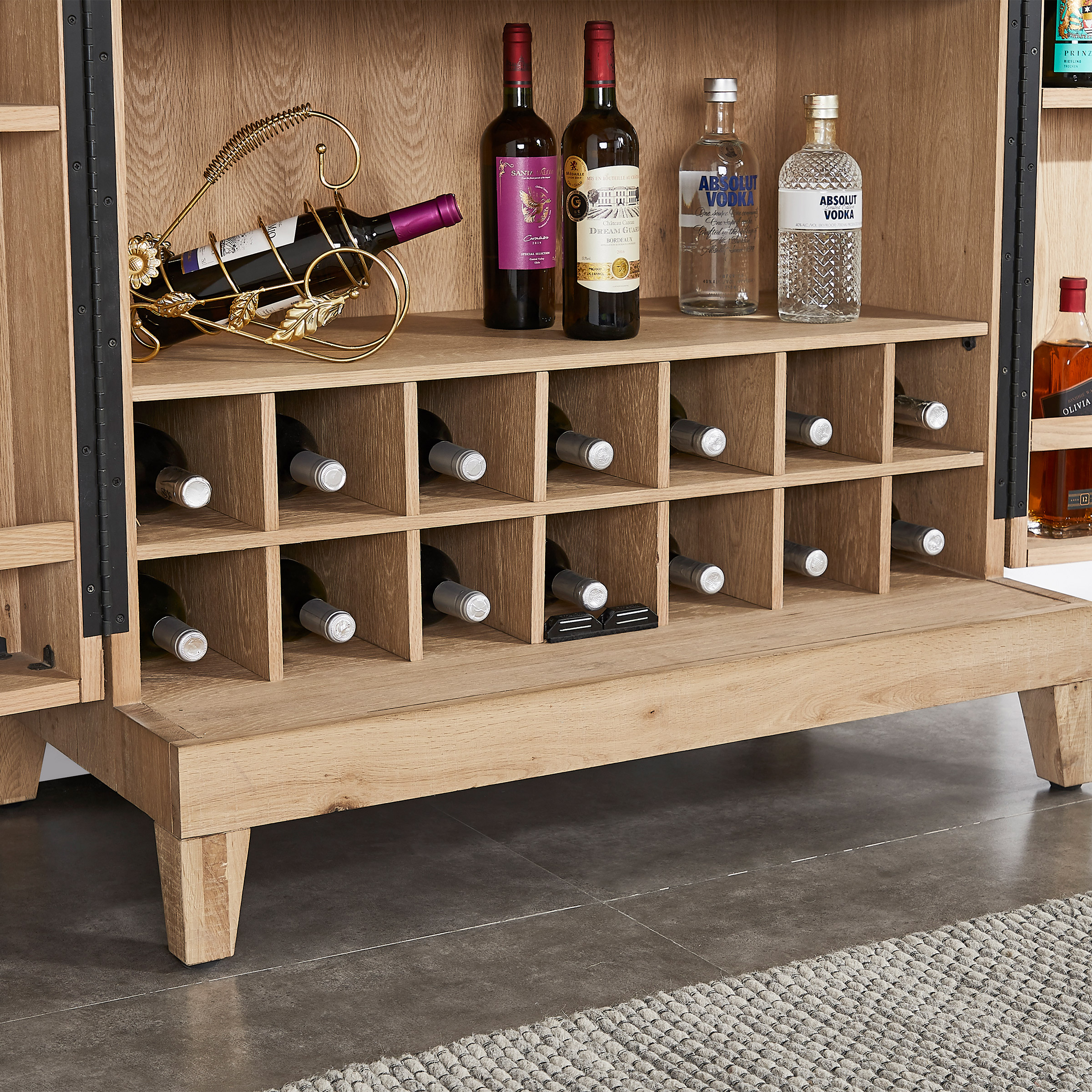 HB Home Fulton Bar Cabinet - Thumbnail 4