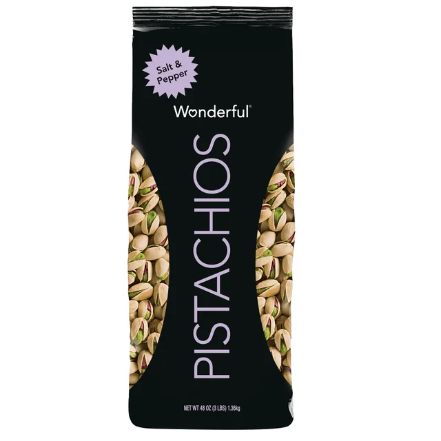 Wonderful In-Shell Pistachios, Salt & Pepper, 3 lbs
