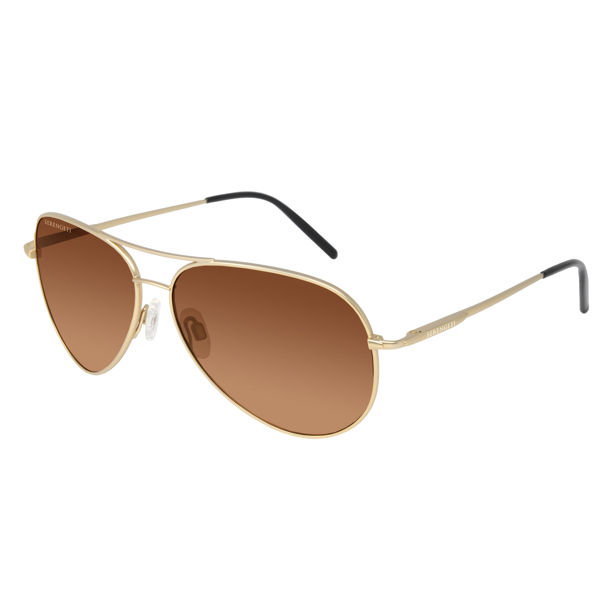 Serengeti Medium Aviator 8088 – Polarized Photochromic Drivers Lens, Italy Serengeti Modugno Pilot -Shiny Dark Gunmetal with Drivers  main image 4