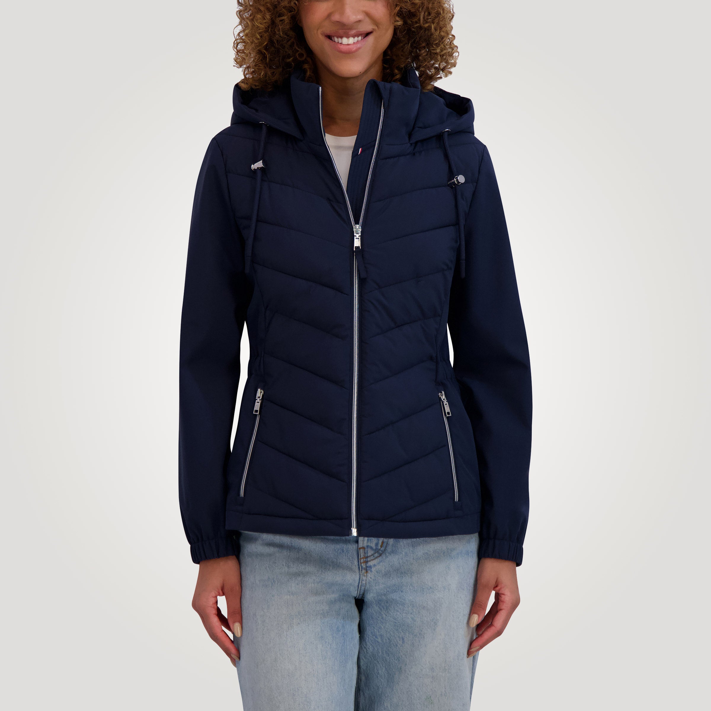 Tommy Hilfiger Women's Mixed Media Jacket | Costco