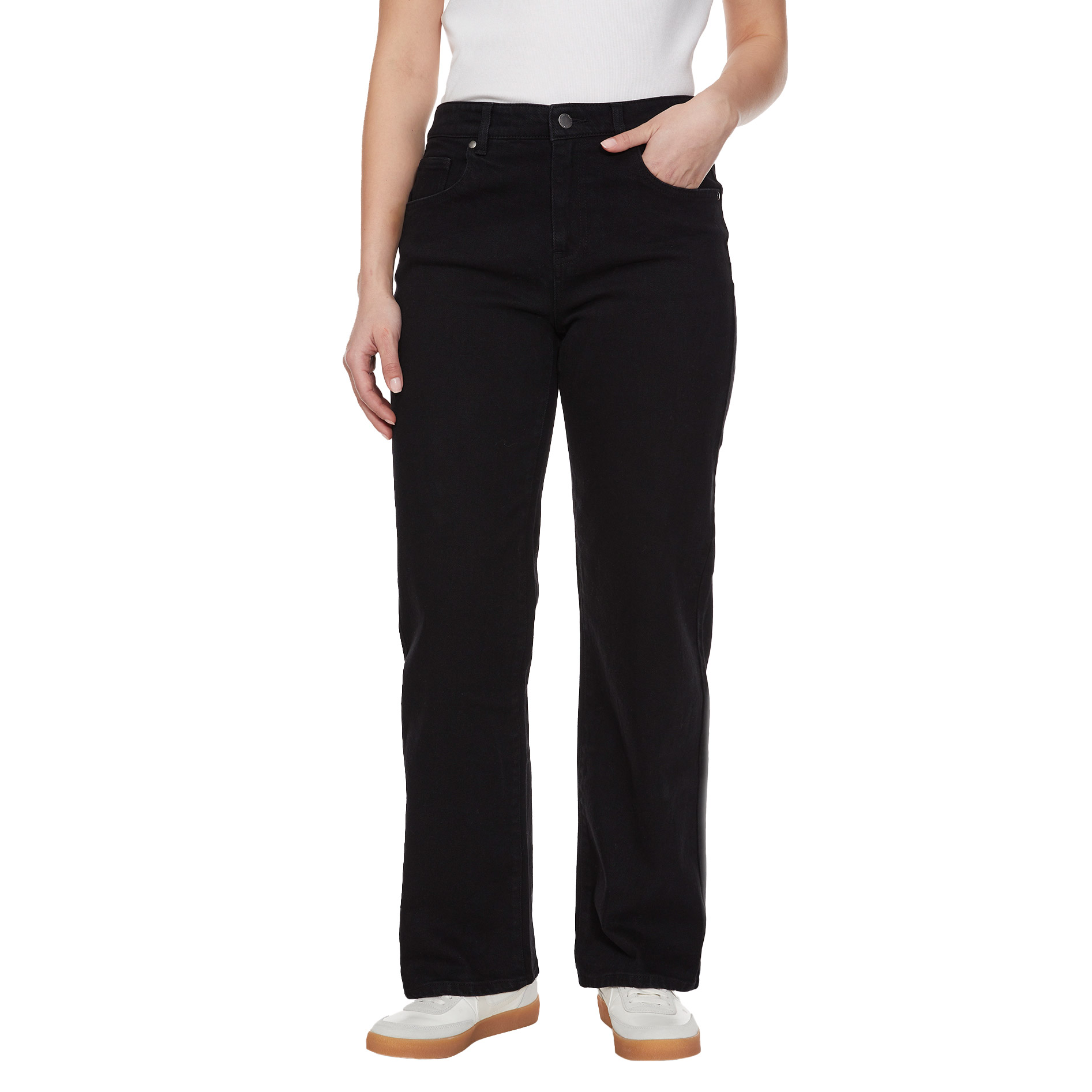 Buffalo Women's High Rise Wide Leg Jean