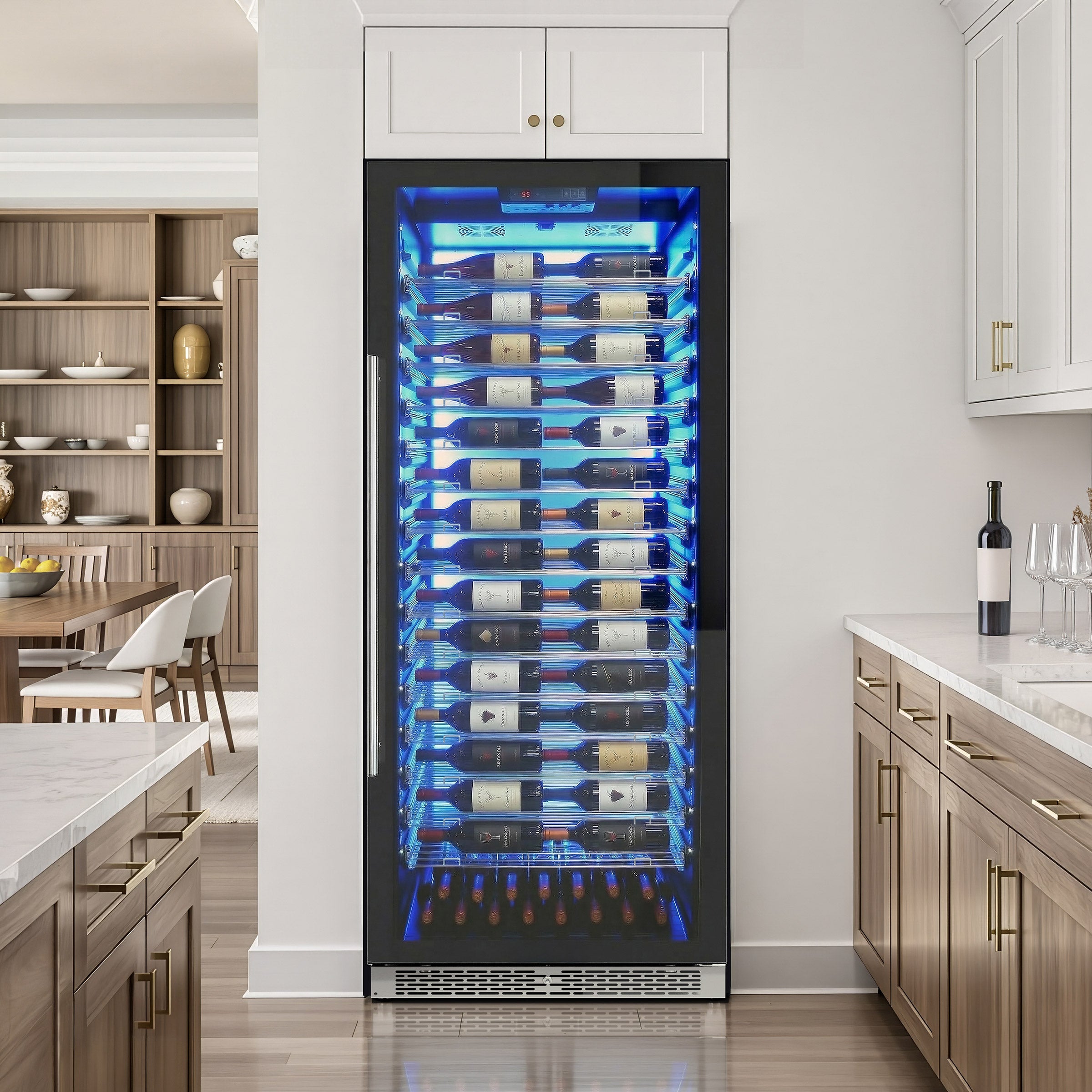 Vinotemp 188-Bottle Backlit Single-Zone Wine Cooler | Costco