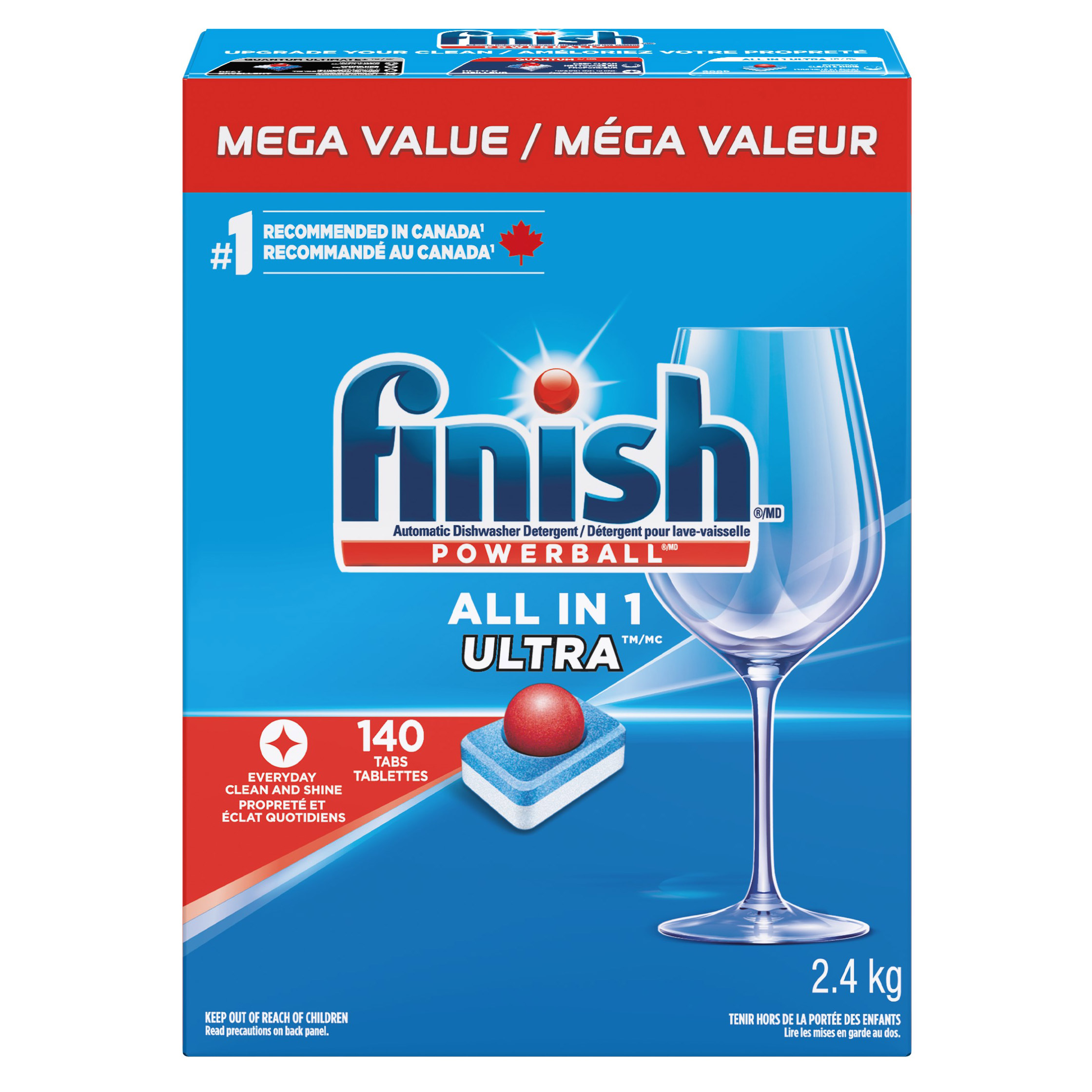 Finish Powerball Dishwasher Detergent, 2.4 kg  