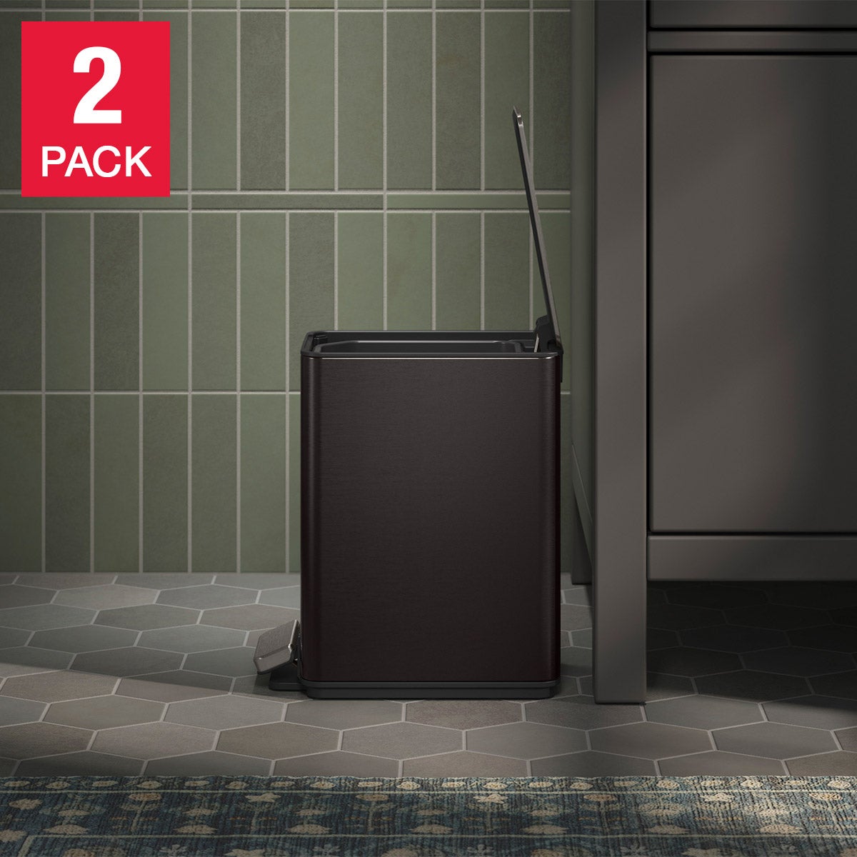 Kohler 6L Step Trash Can, 2-pack