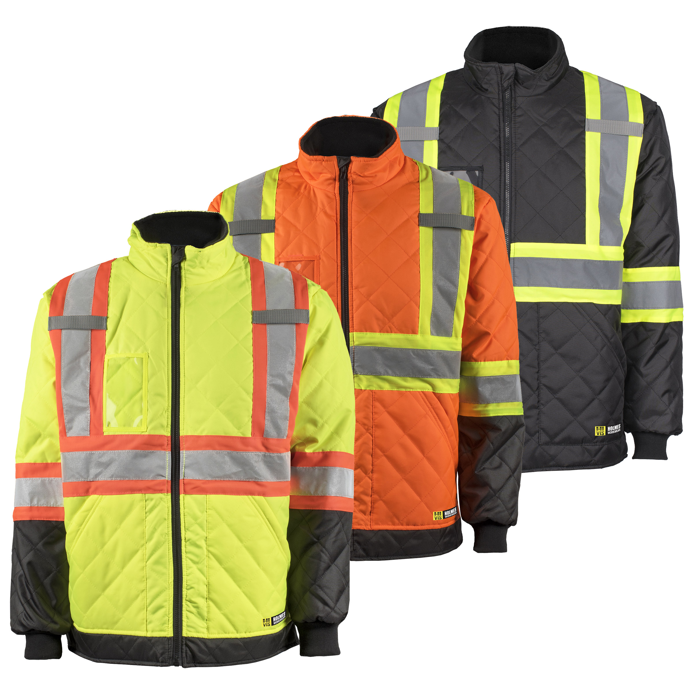 Holmes Workwear High-visibility Quilted Freezer Jacket