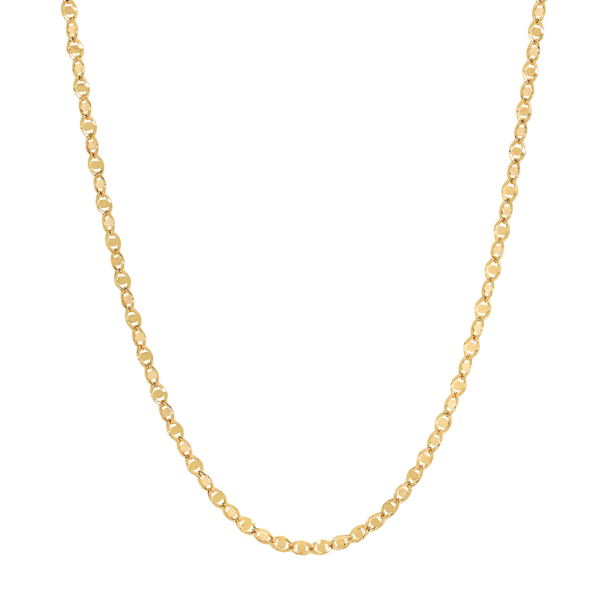 Diamond Cut Valentino Necklace in Yellow Gold | Costco