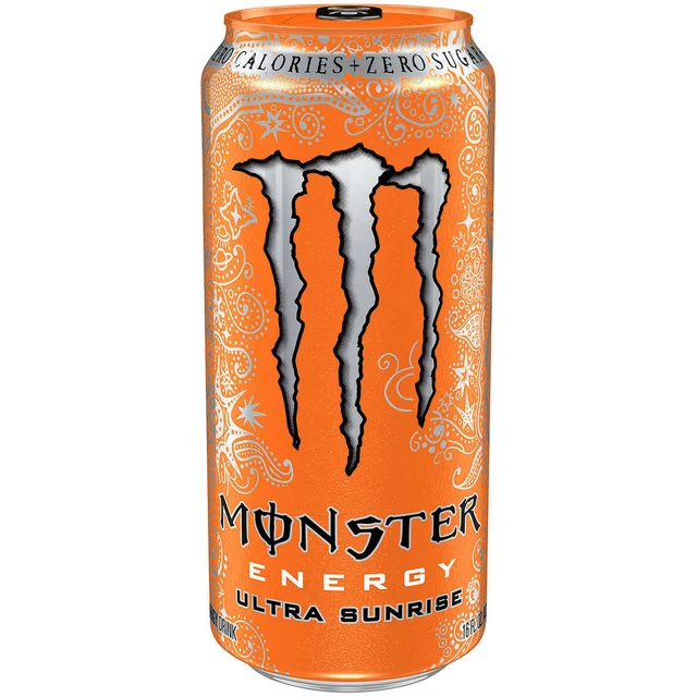 Monster Energy Drink, Zero Sugar, Ultra Sunrise, 16 fl oz, 24-count