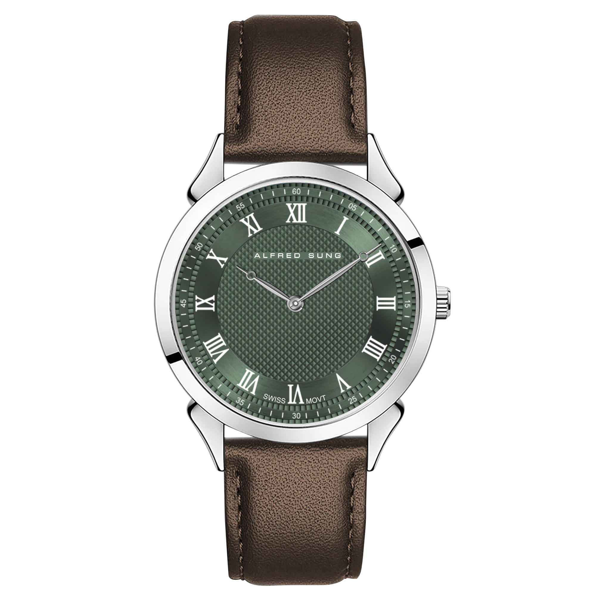 Alfred Sung Green Dial Men's Watch