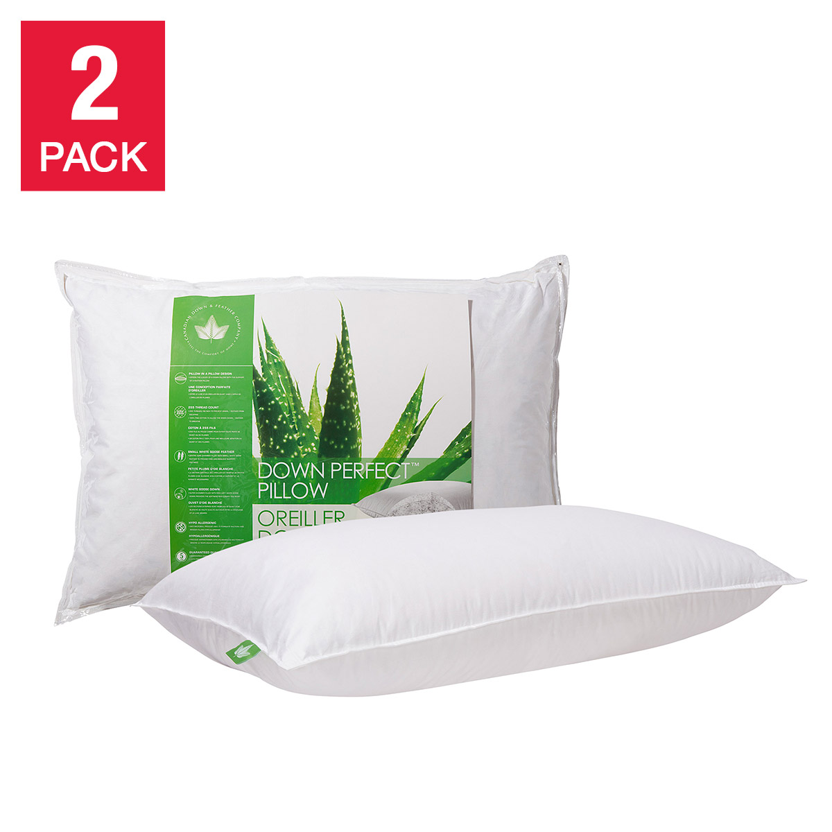 Canadian Down & Feather Company Down Perfect Pillow 2-pack