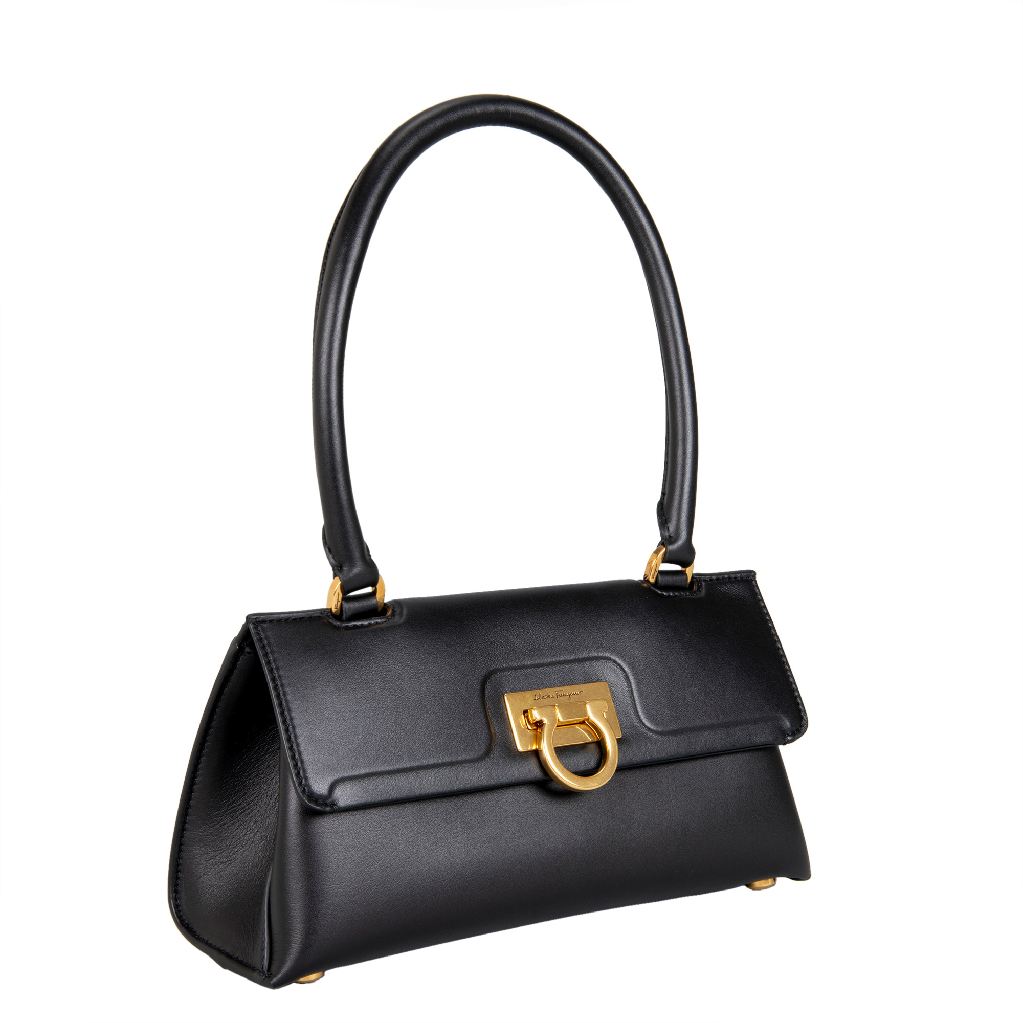 Ferragamo Trifolio Swing Bag, Black | Costco