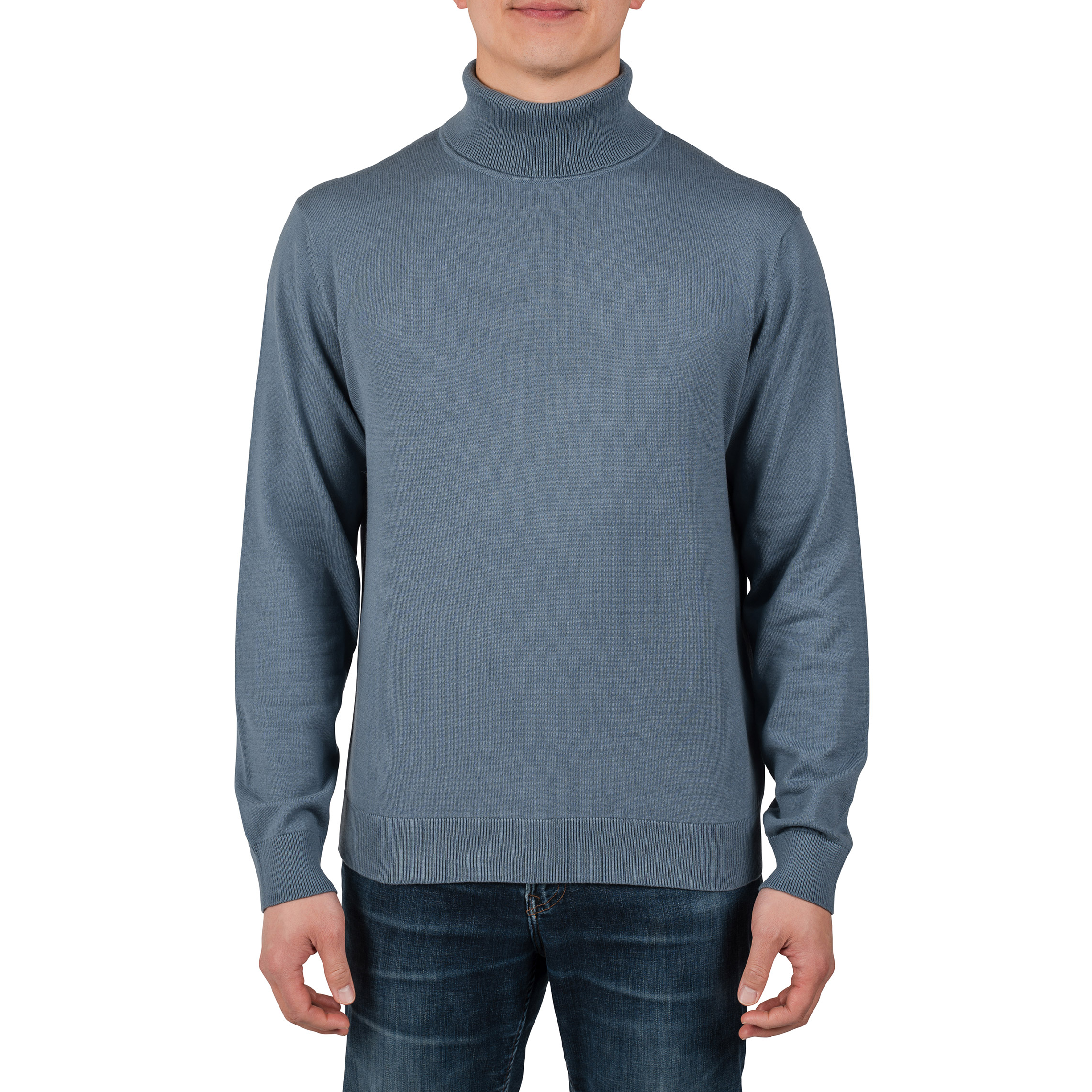 Rough Dress Men's Long Sleeve Turtle Neck