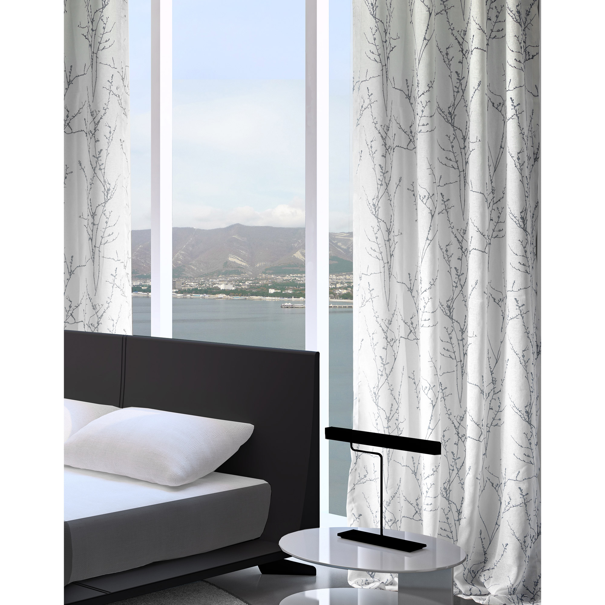 Simon Branch Sheer Curtain Panels
