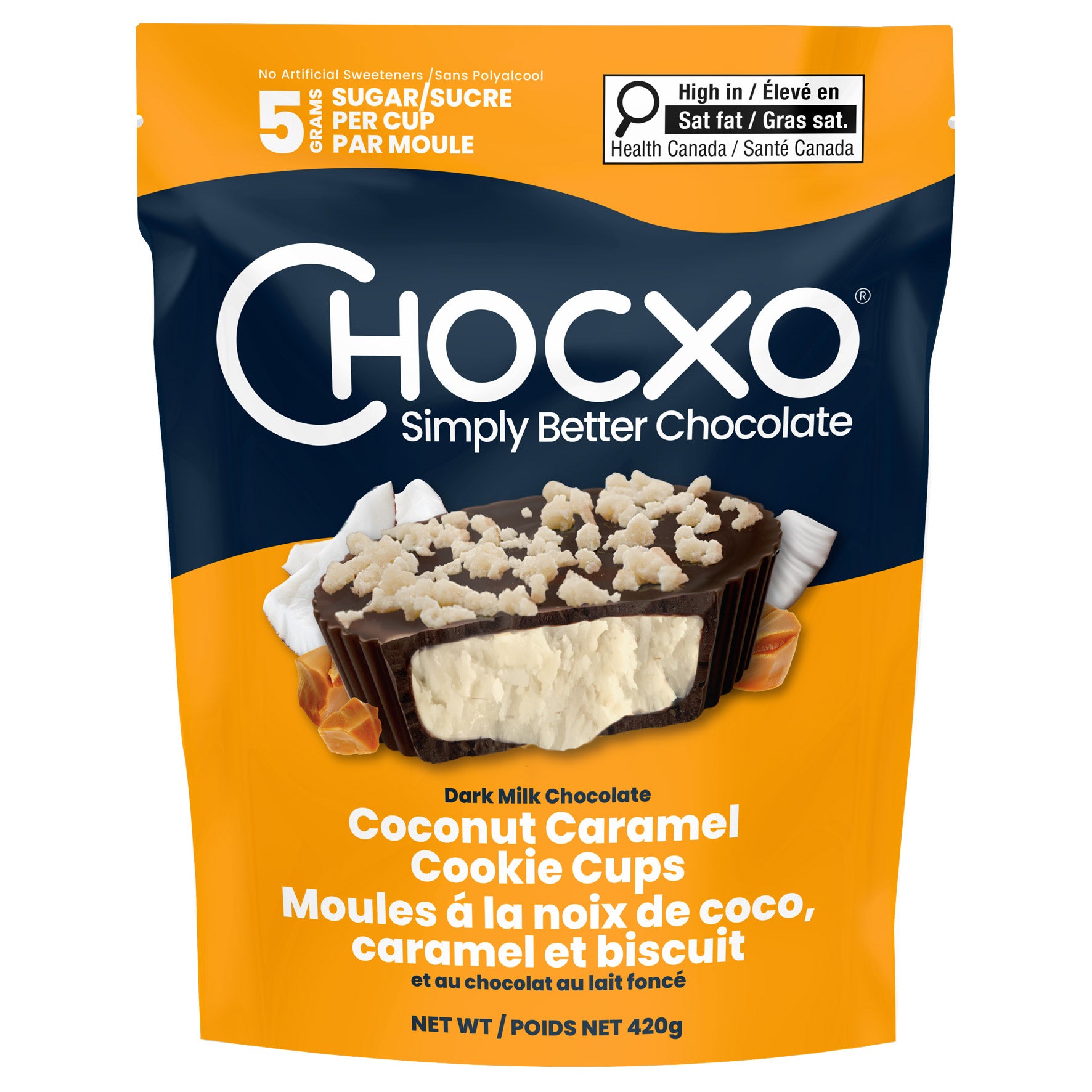 Coccoマニア Chocxo Coconut Caramel Cookie Cups, 420 g | Costco