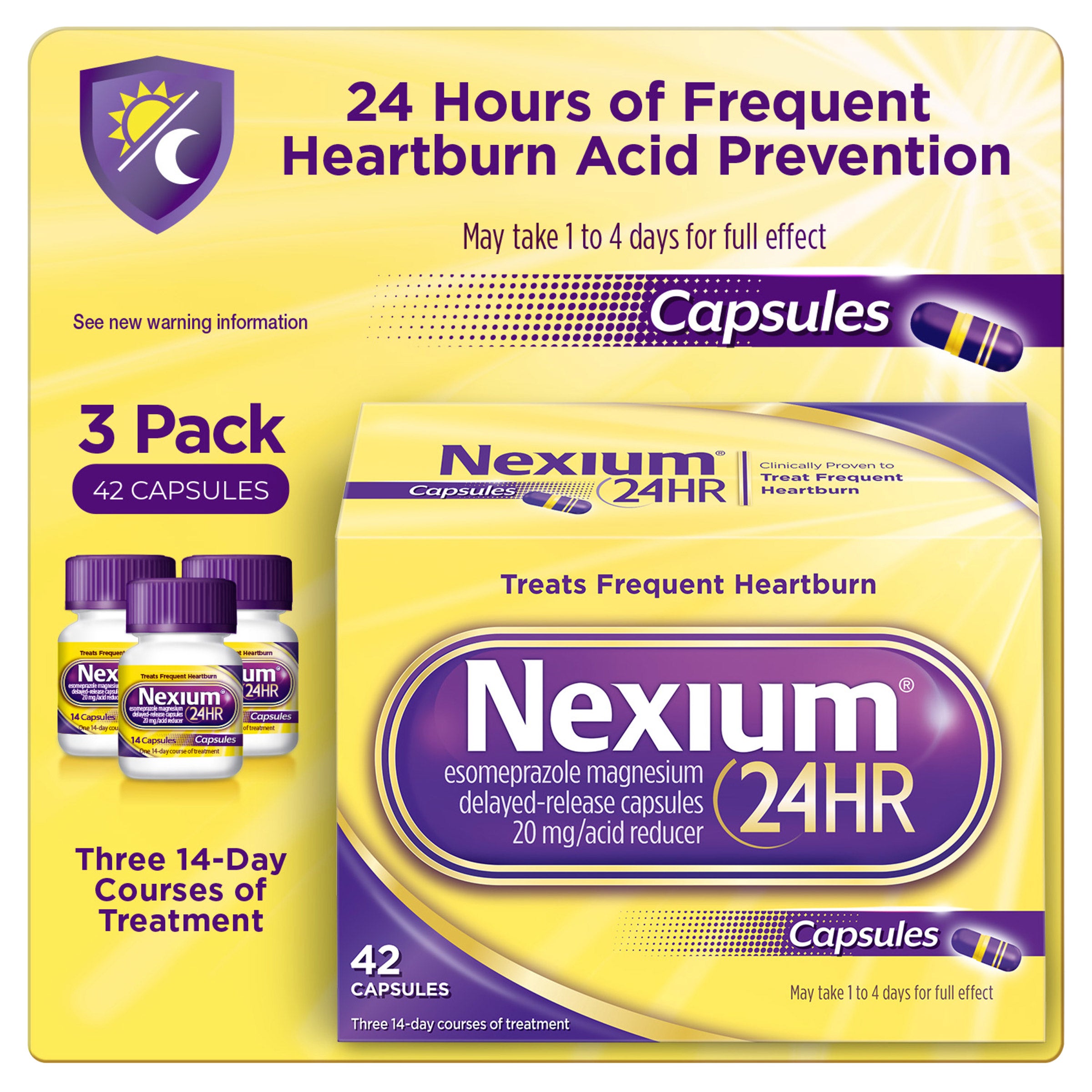 Nexium 24HR Acid Reducer 20 mg., 42 Capsules | Costco