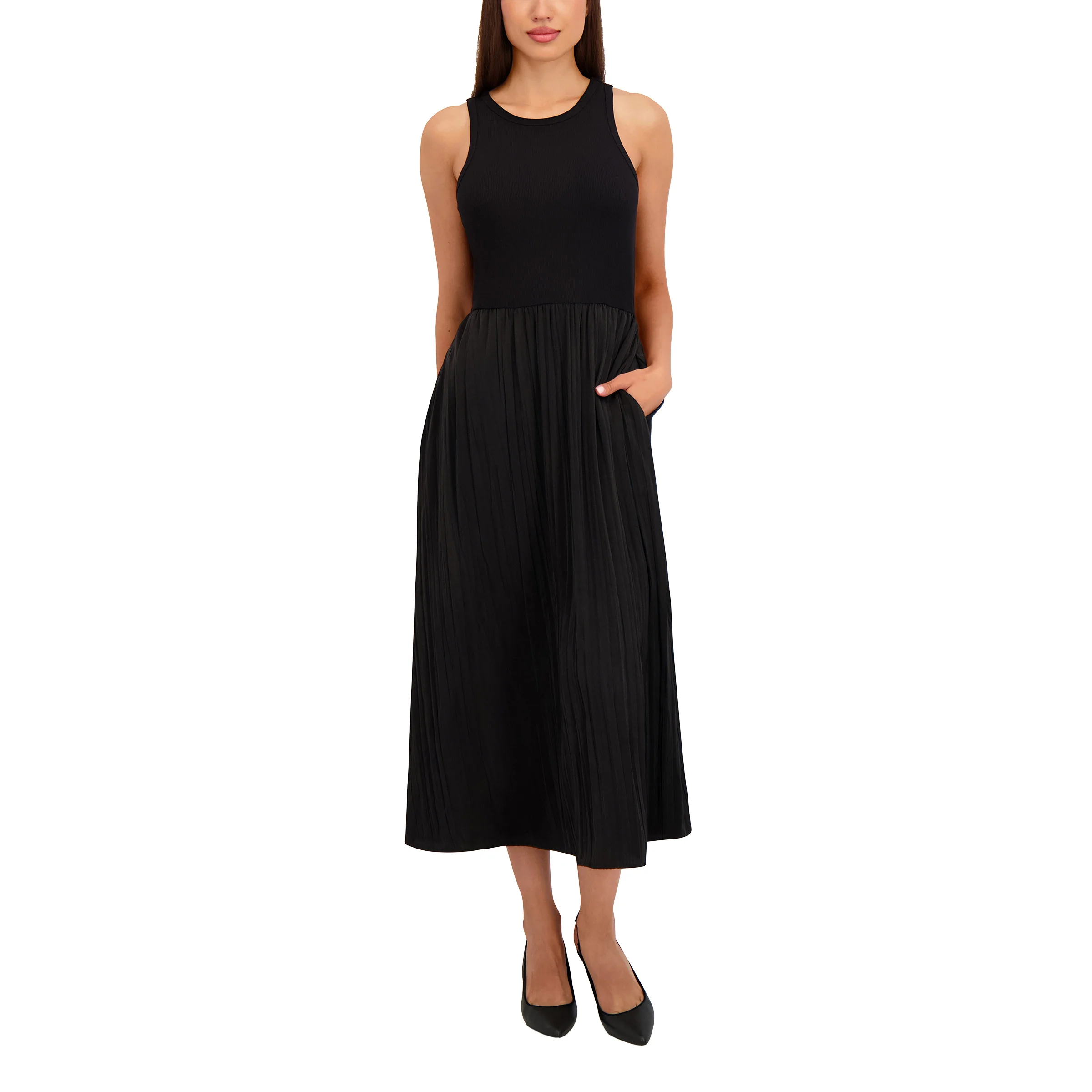 lace slip dress long Le Stretch Lace Slip Dress main image 1