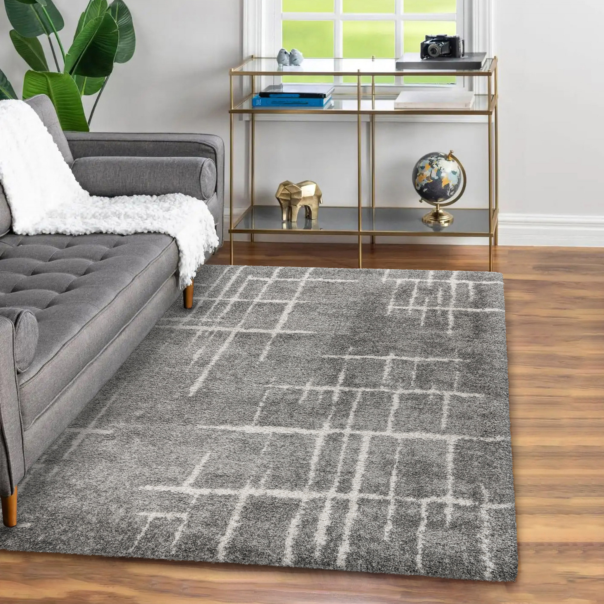 Thomasville Marketplace Luxury Shag Rug Collection  Meara  5’3” x 7’5"