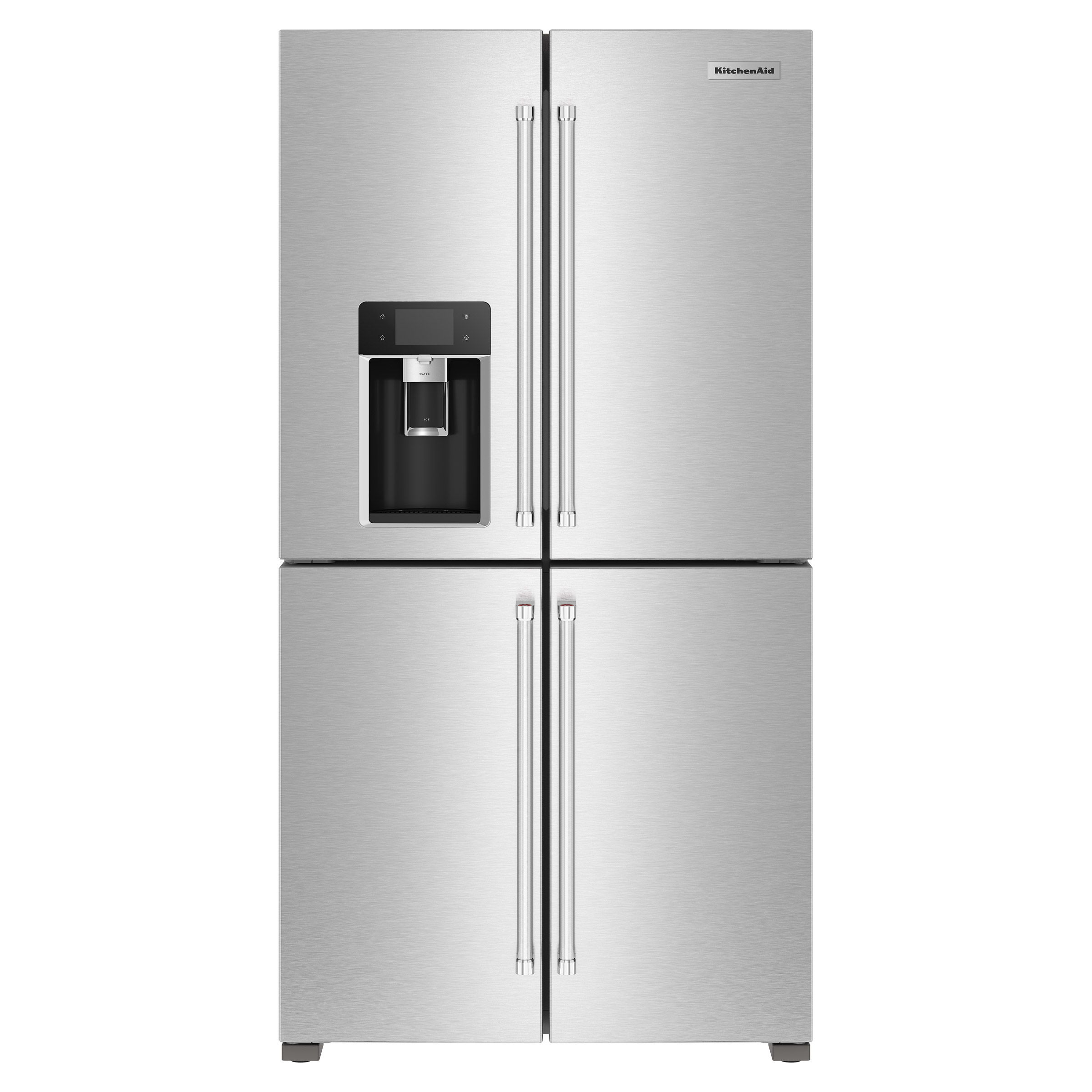 KitchenAid 19.4 cu. ft. 36-Inch Wide Counter-Depth 4-Door Refrigerator with Ice Maker in Door