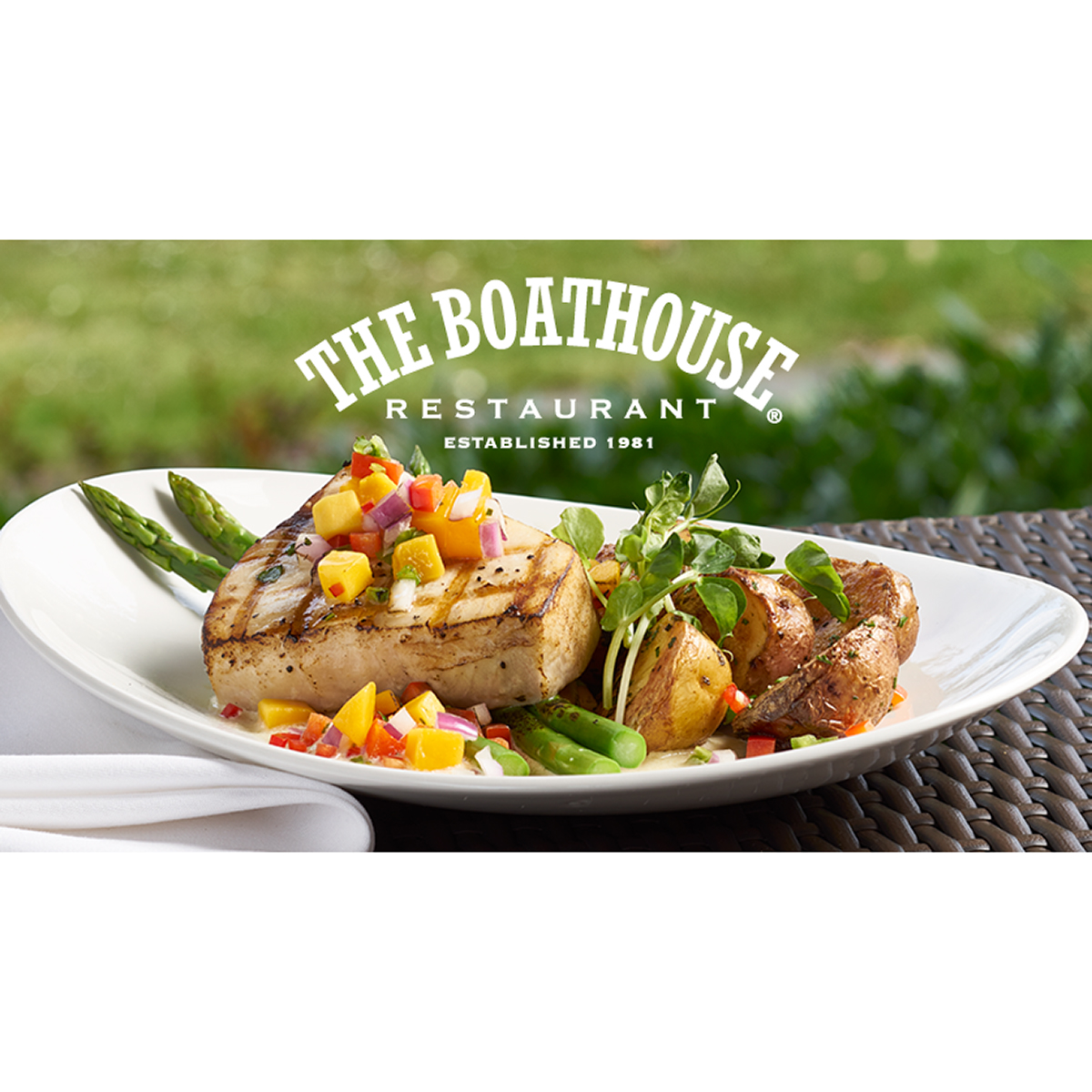 The Boathouse Restaurant 2 × $50 Gift Cards - Digital Download