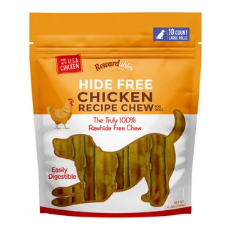 Rewardables Hide Free Chicken Recipe Chew for Dogs, 2.4 lbs
