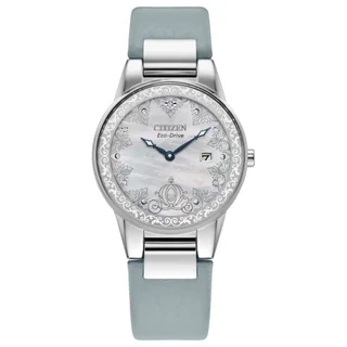 CITIZEN ECO-DRIVE DISNEY CINDERELLA WOMENS WATCH PIN SET