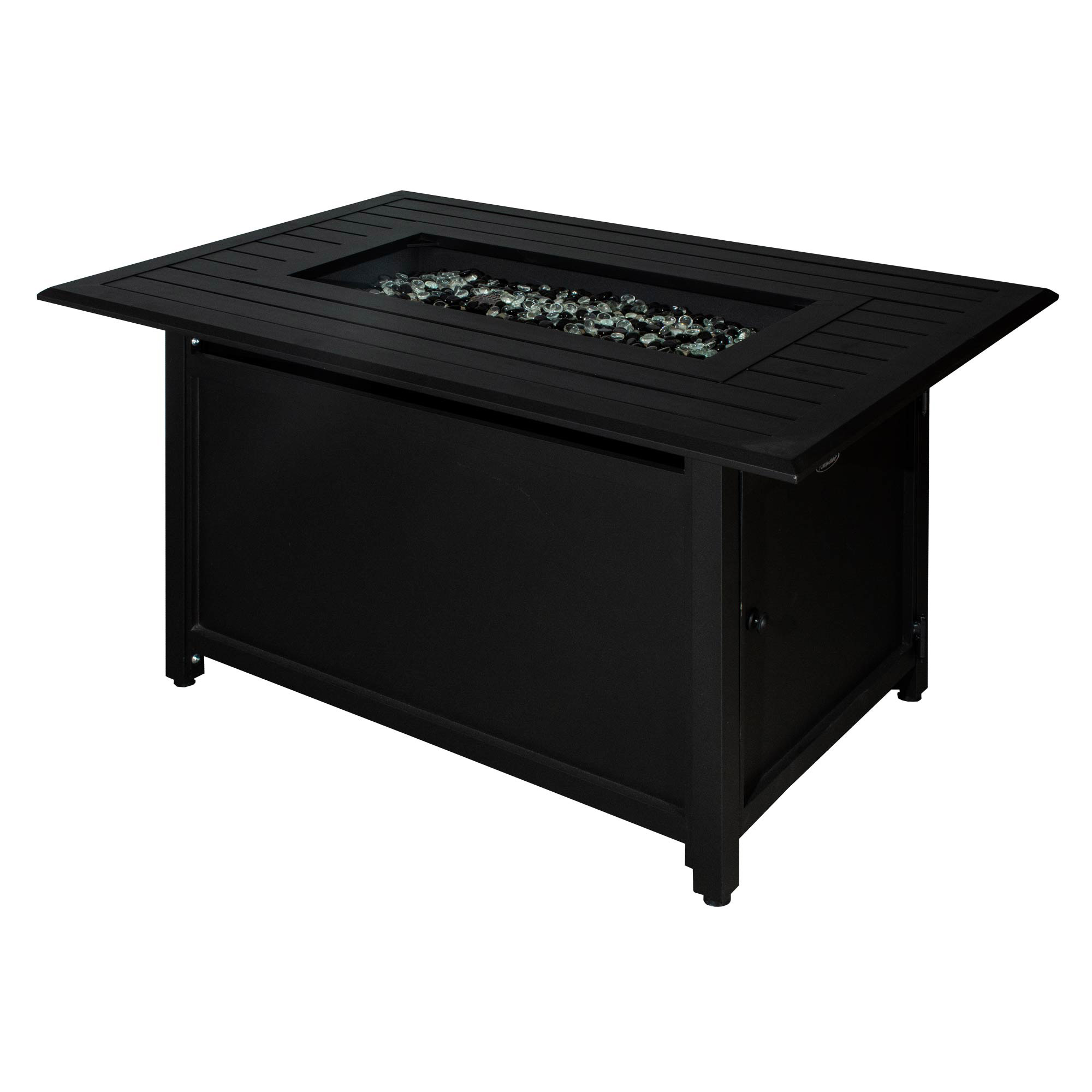 Gale Rectangular Aluminum Convertible LP/NG Fire Table