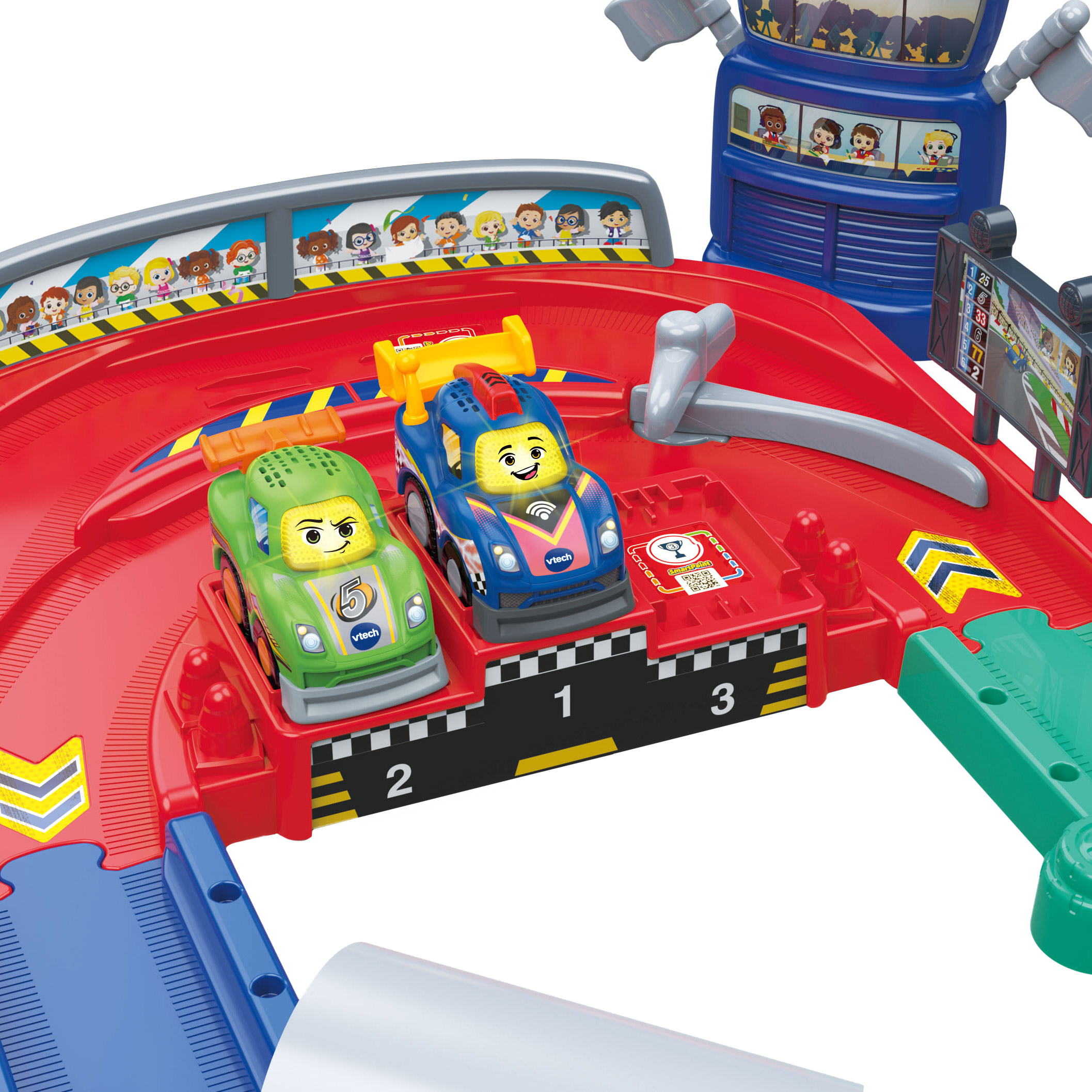 VTech Go! Go! Smart Wheels Checkered Flag Motorized Track Set – English ...
