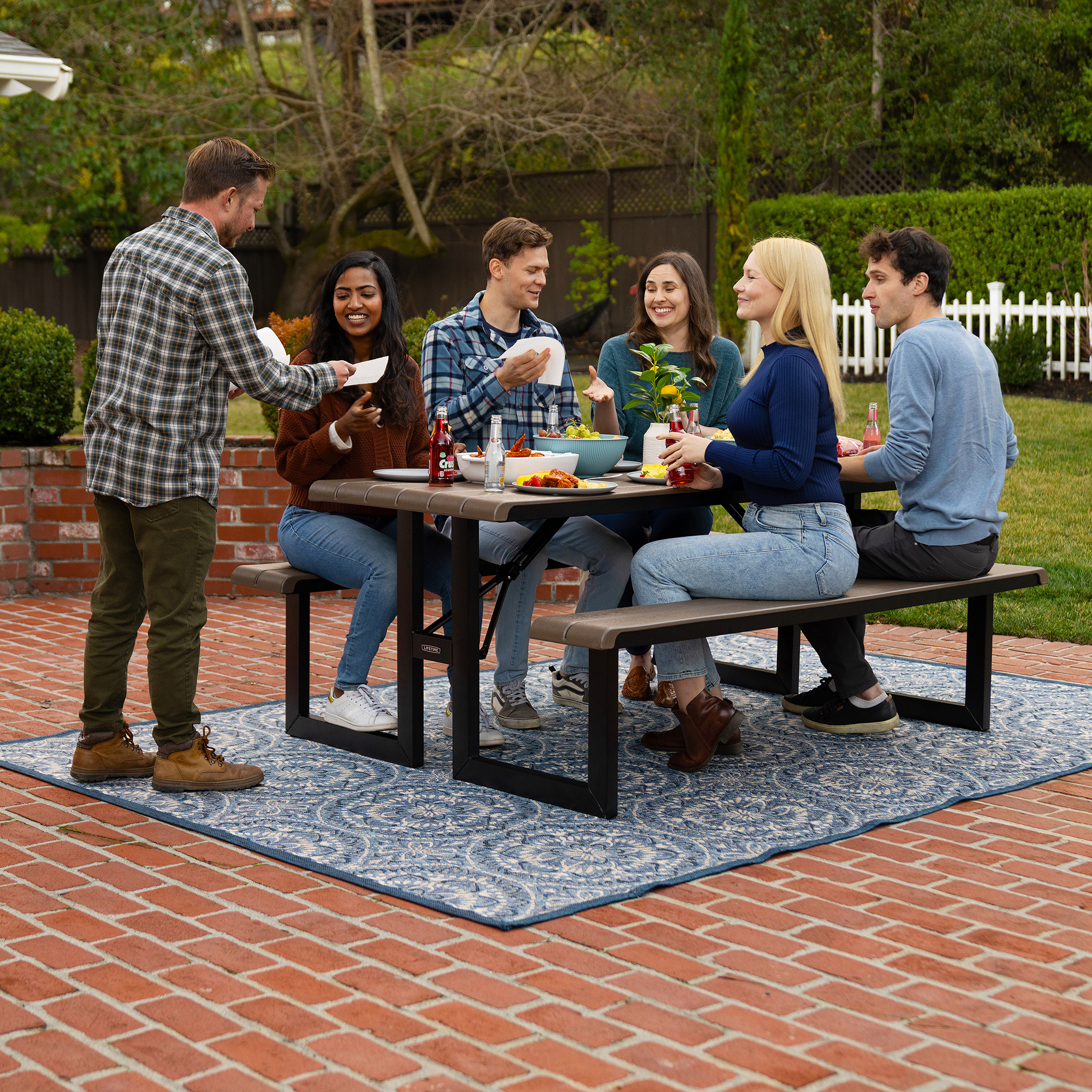 Lifetime 6-Foot Outdoor Folding Picnic Table | Costco