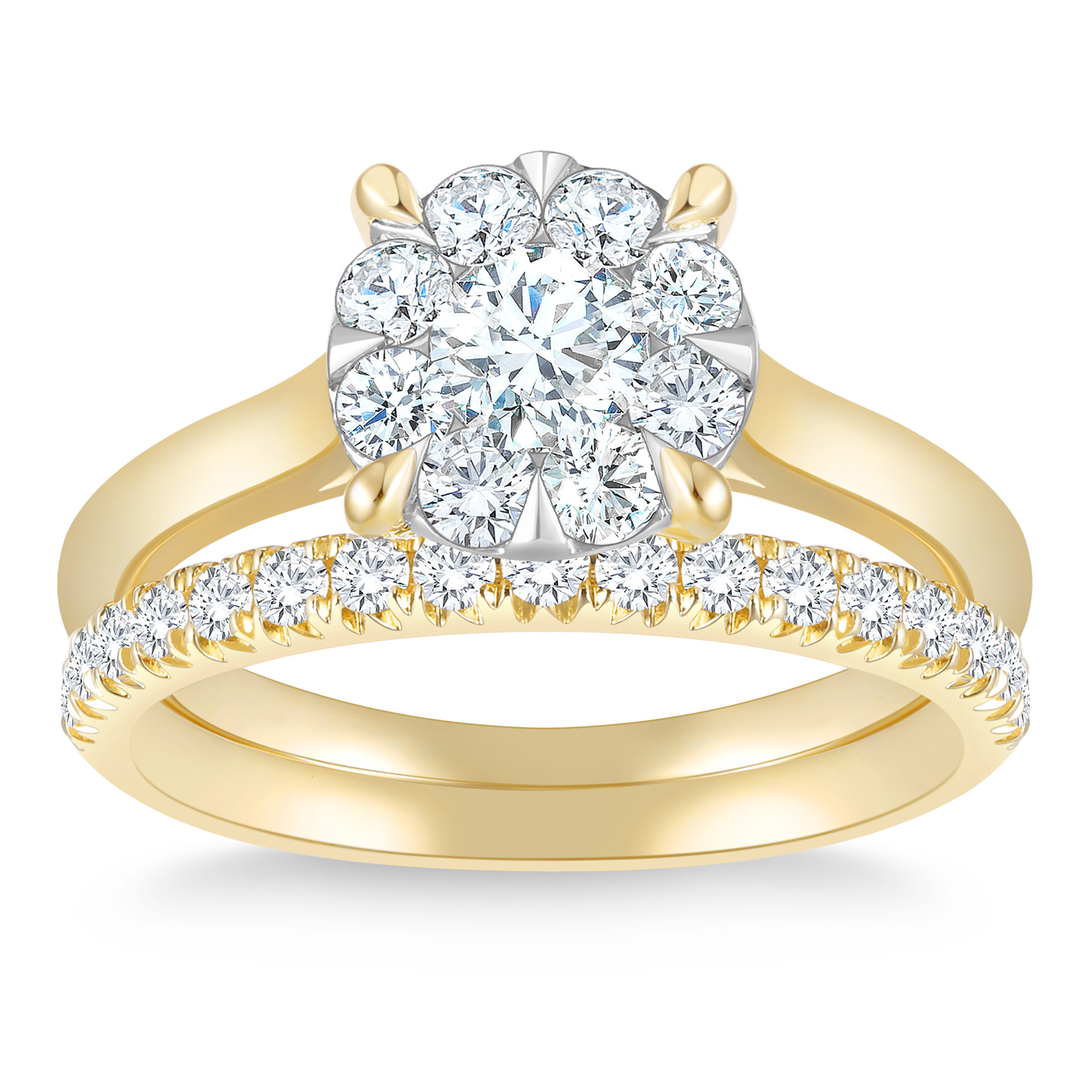 Round Brilliant Diamond Wedding Set (1.00 ctw)