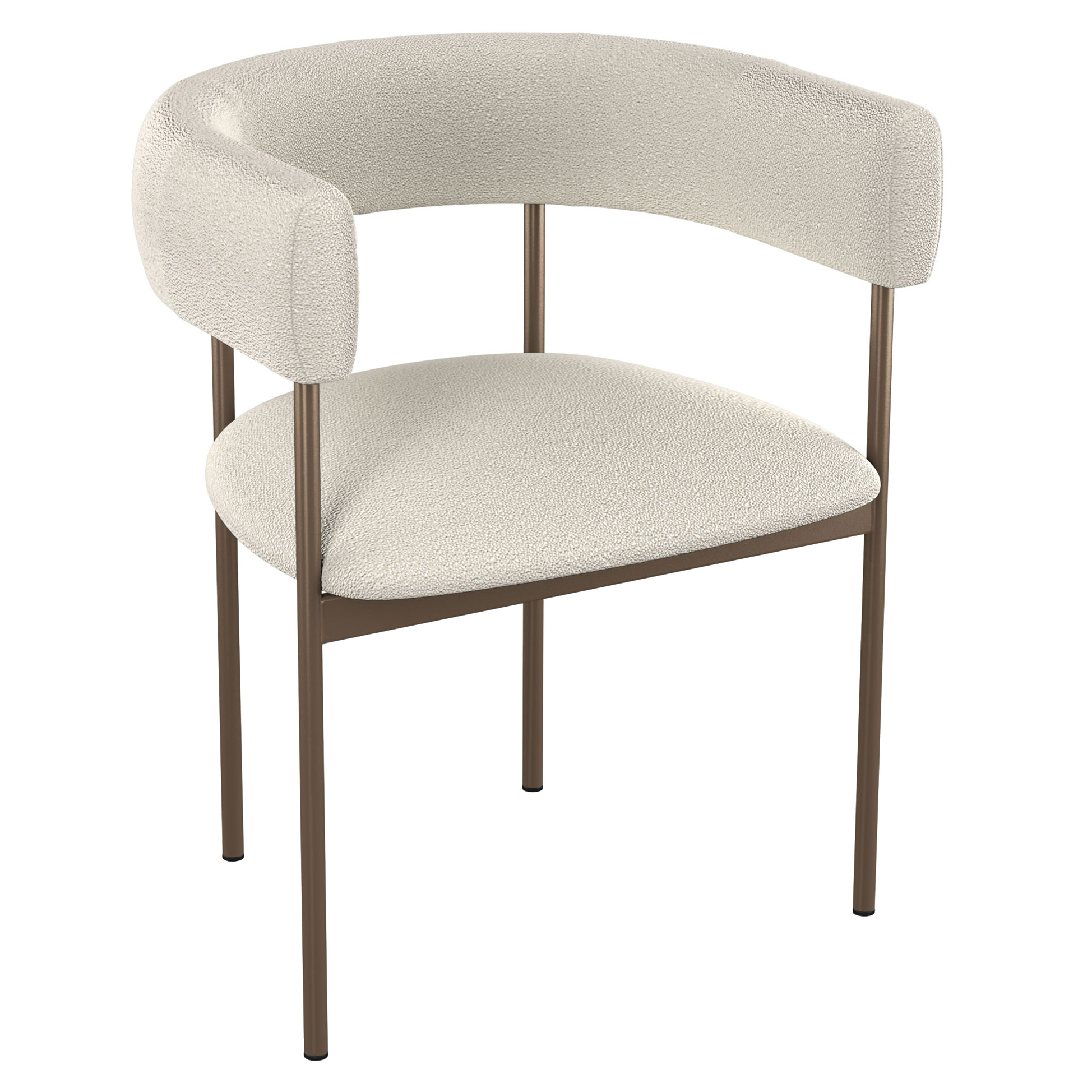 Amisco Julius Dining Chair with Bronze Metal Frame
