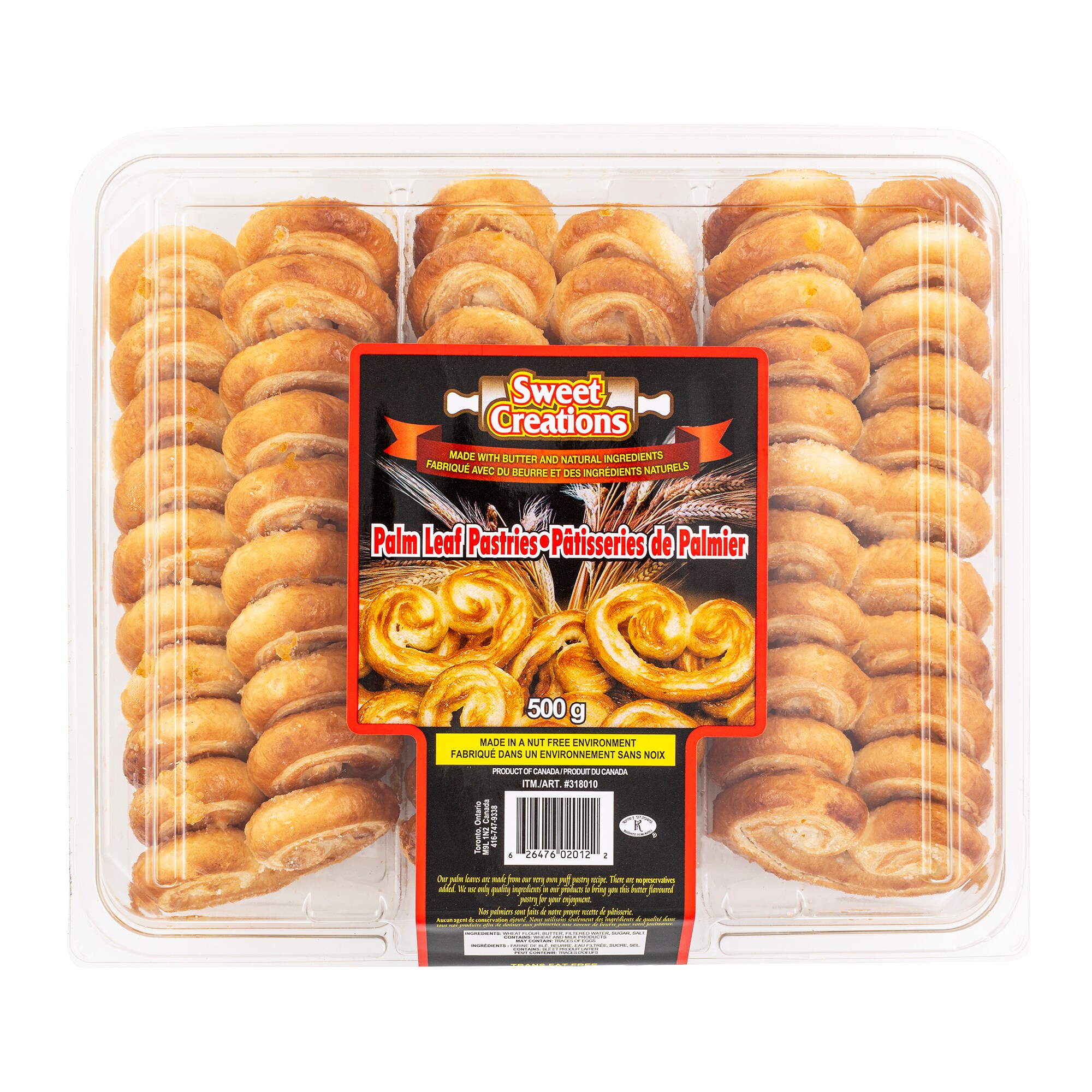 Sweet Creations Palm Leaf Pastries, 500 g