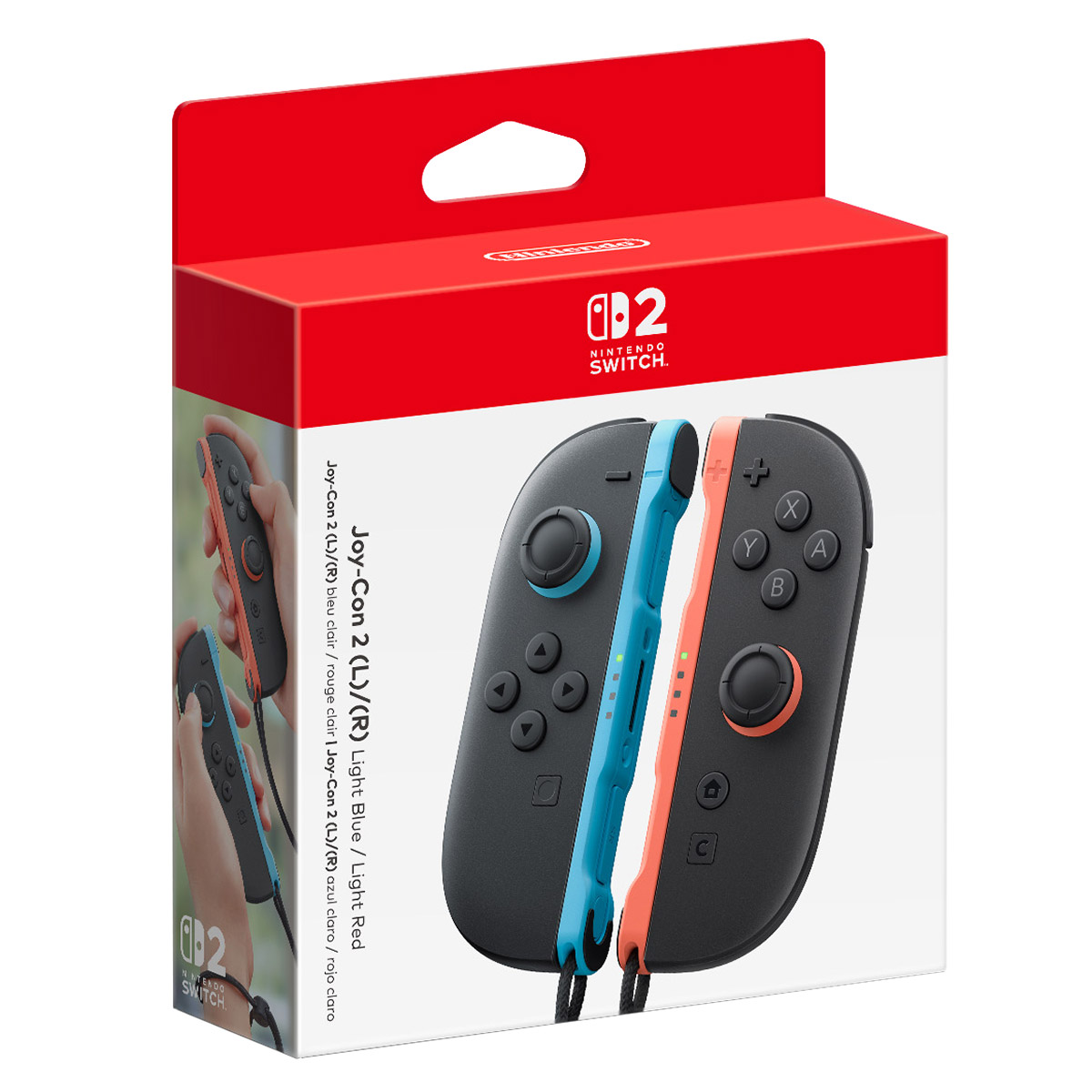 Joy-Con 2 (L)/(R) Light Blue/Light Red - Nintendo Switch 2
