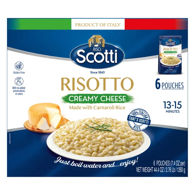 SCOTTI CREAMY CHEESE RISOTTO 6 - 7.4 OZ (2.77 LBS)