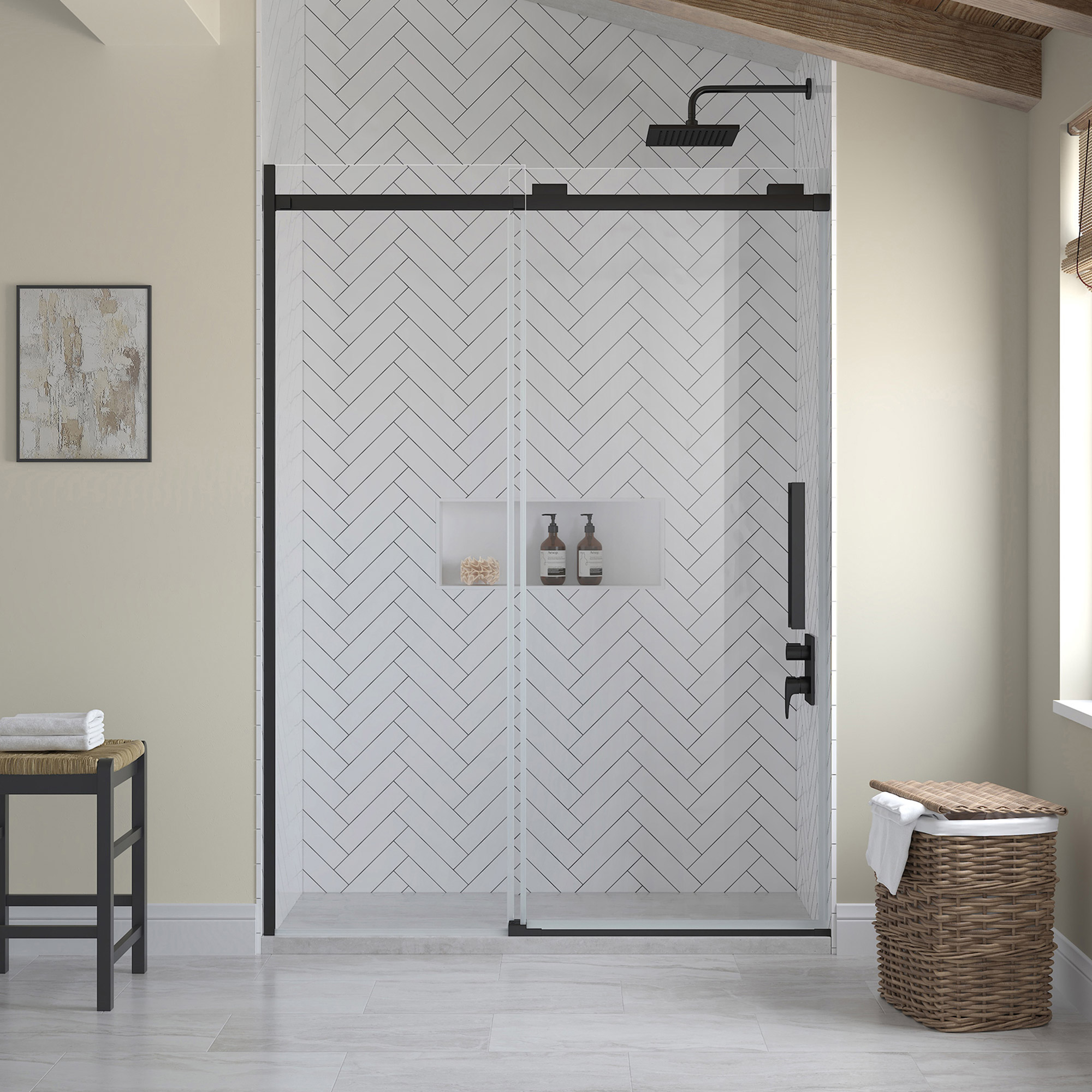 OVE Decors Mackay Sliding Alcove Shower Door