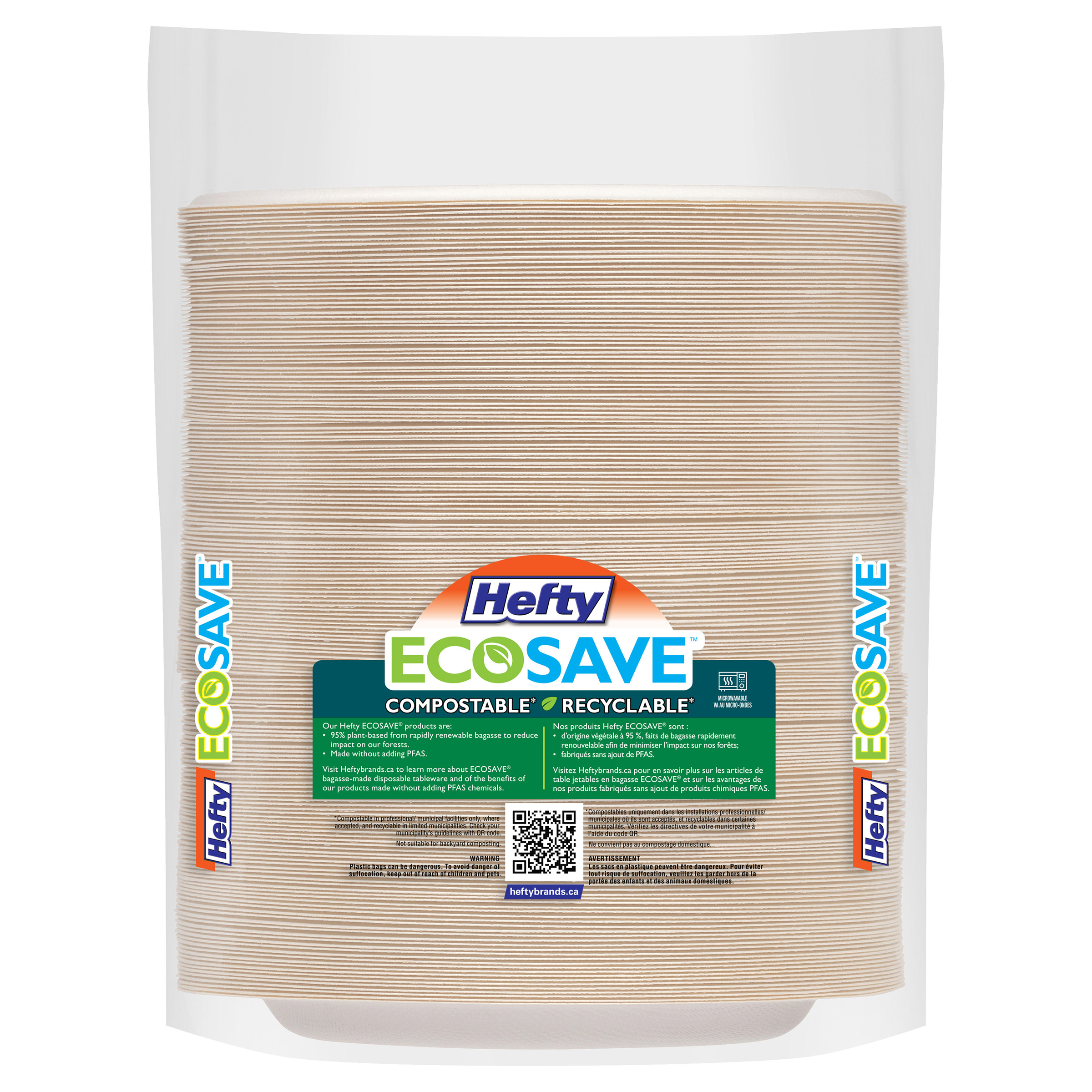 Hefty EcoSave Luncheon Paper Plates Disposable Plates - 180-pack | Costco
