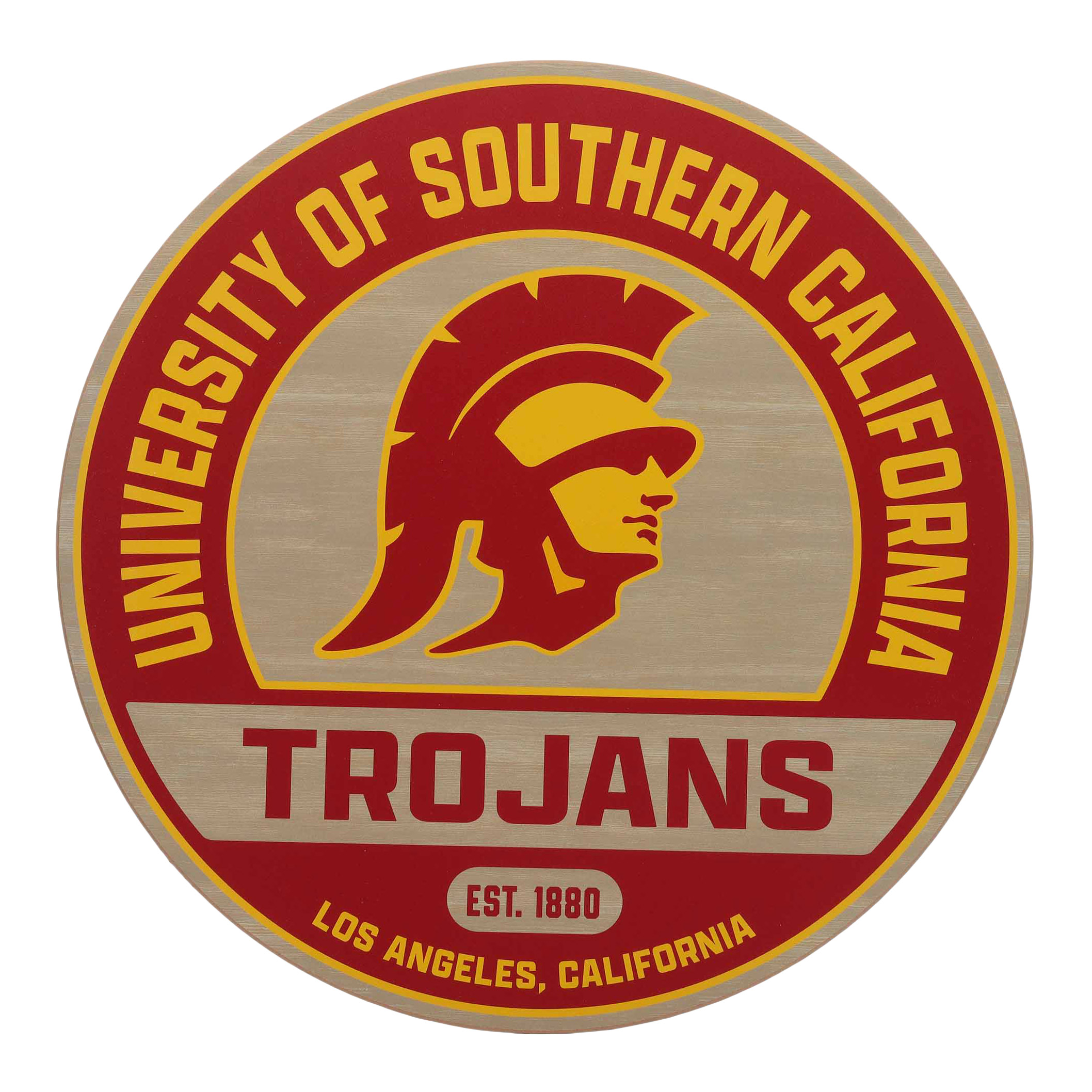 NCAA Wood Round Wall Sign