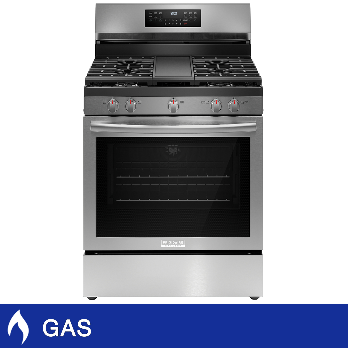 Frigidaire Gallery 30 in 5.1 cu ft. Gas 5-Burner Range with Total Convection