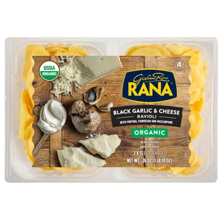 RANA ORGANIC RAVIOLI BLACK GARLIC FONTINA 2/13 OZ